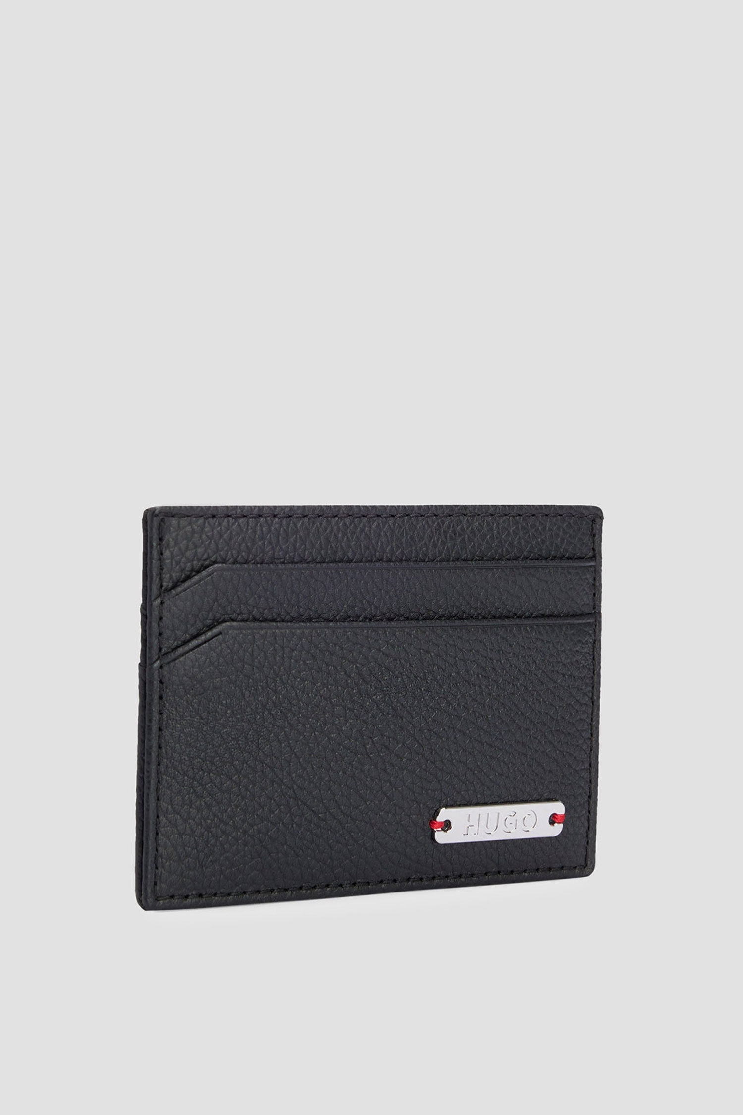 Мужской черный кожаный кардхолдер HUGO 50523722;001