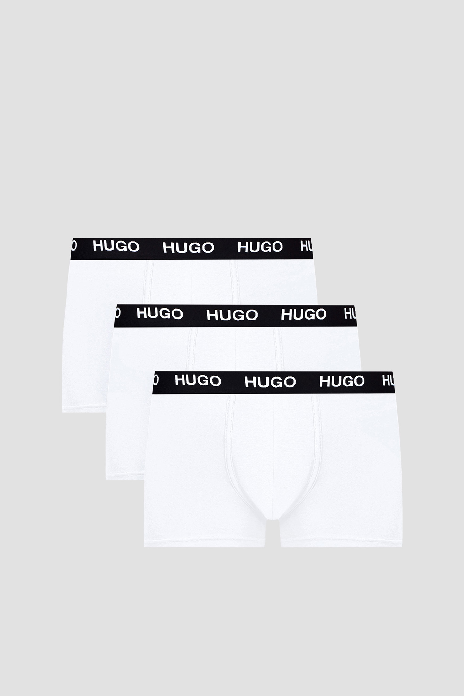 Чоловічі білі боксери (3 шт) HUGO 50435463;100