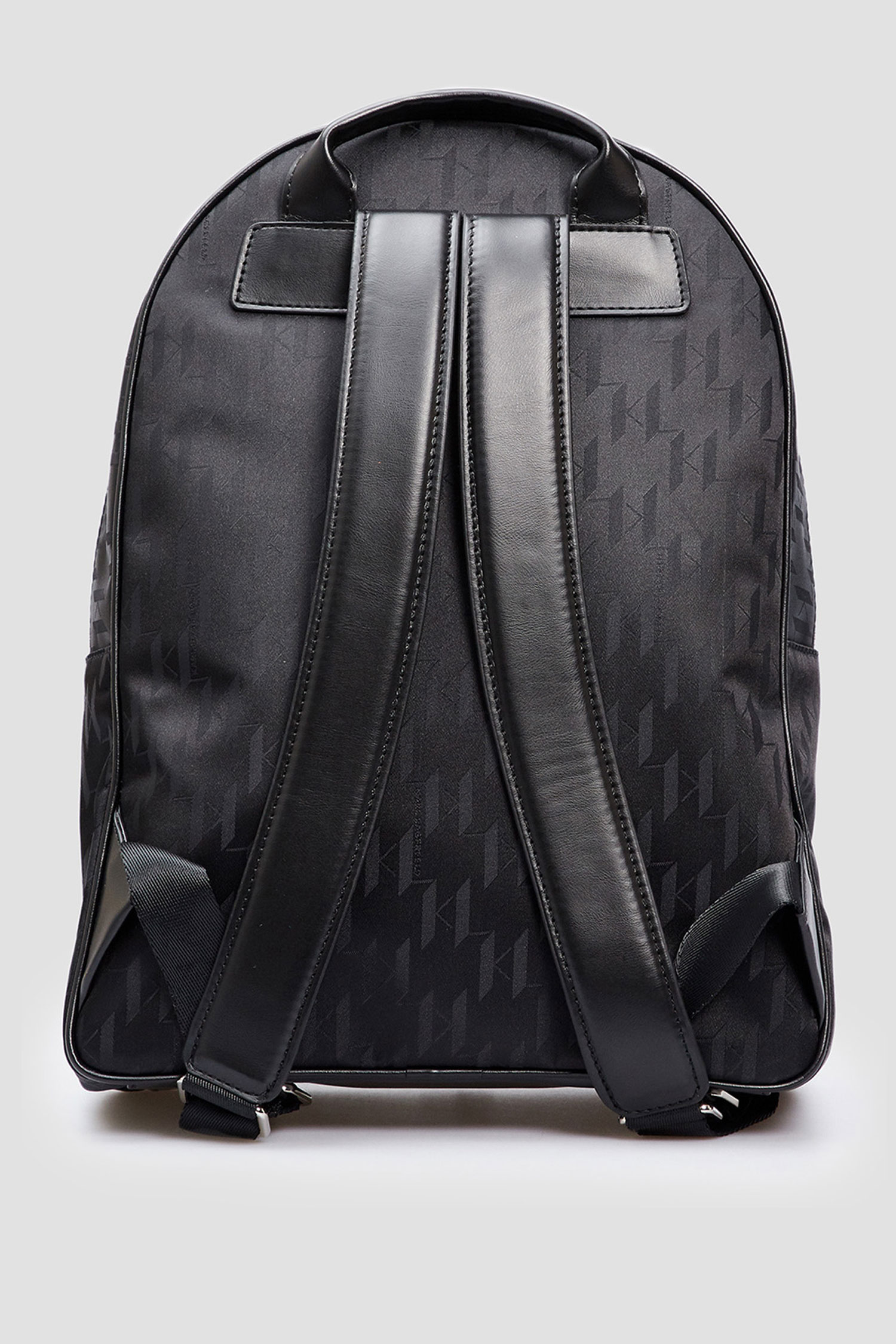 Мужской черный рюкзак с узором Karl Lagerfeld 542117.805908;990