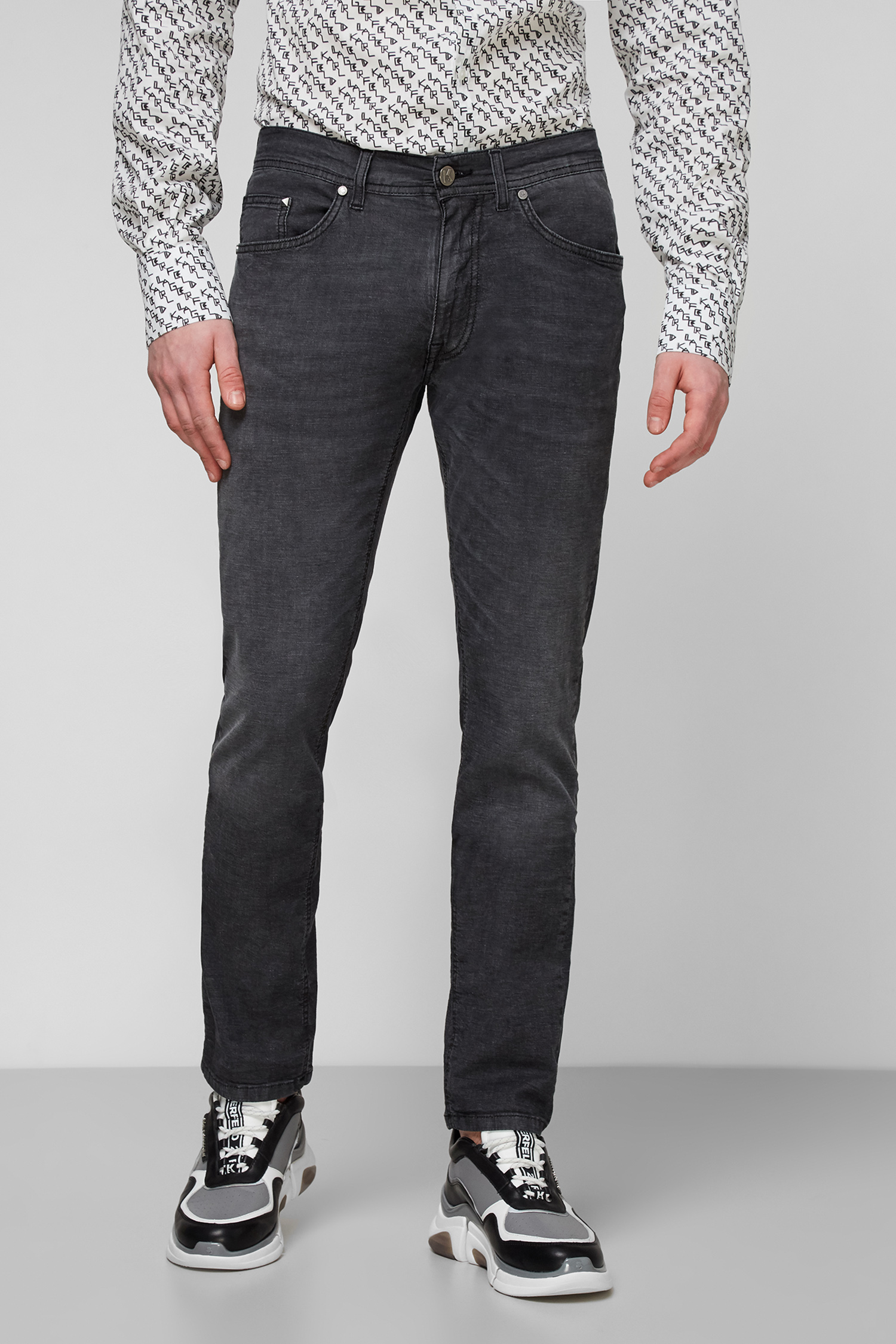 Темно-серые джинсы для парней Karl Lagerfeld 511806.265840;990