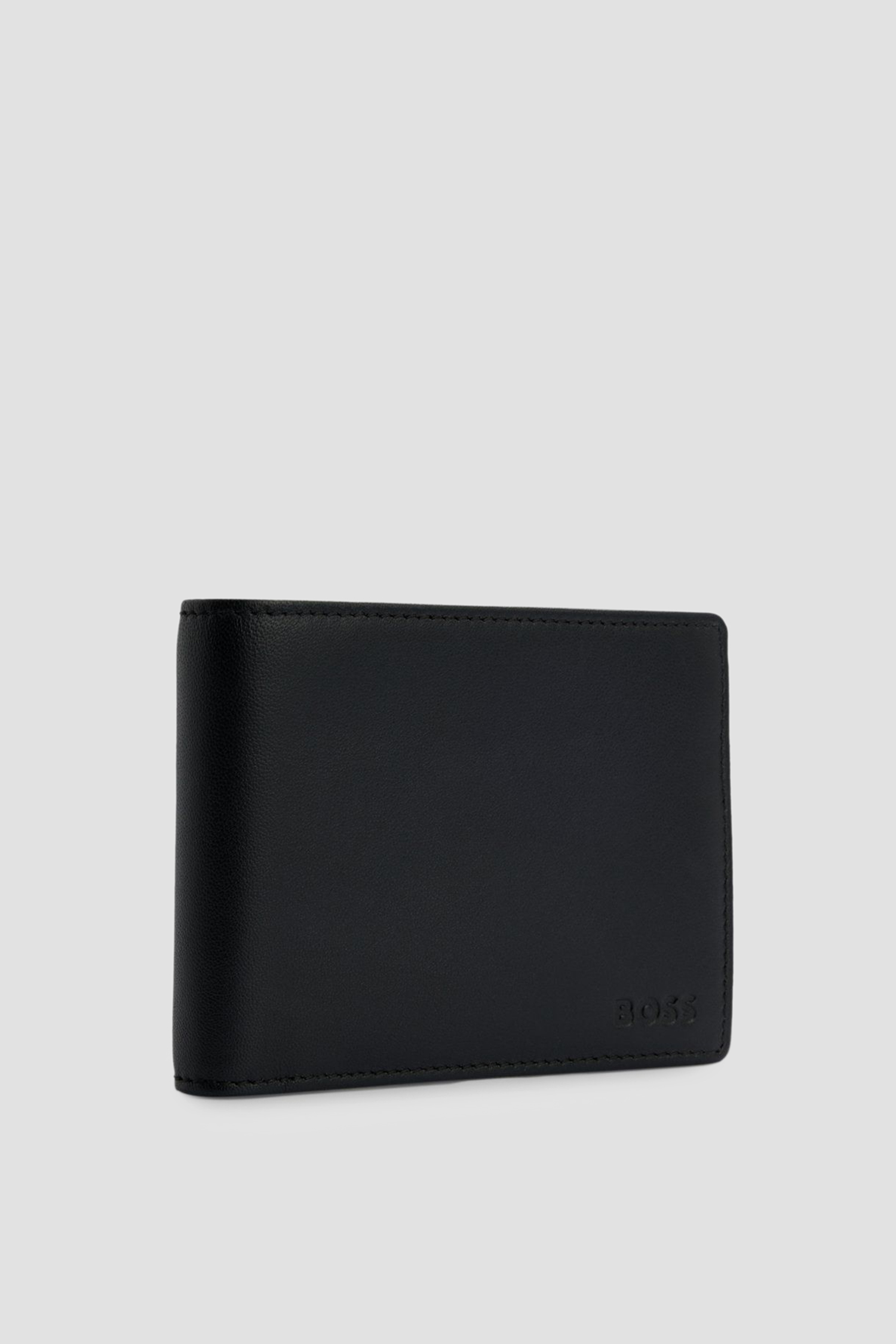 Мужской черный кожаный кошелек BOSS 50470459;001