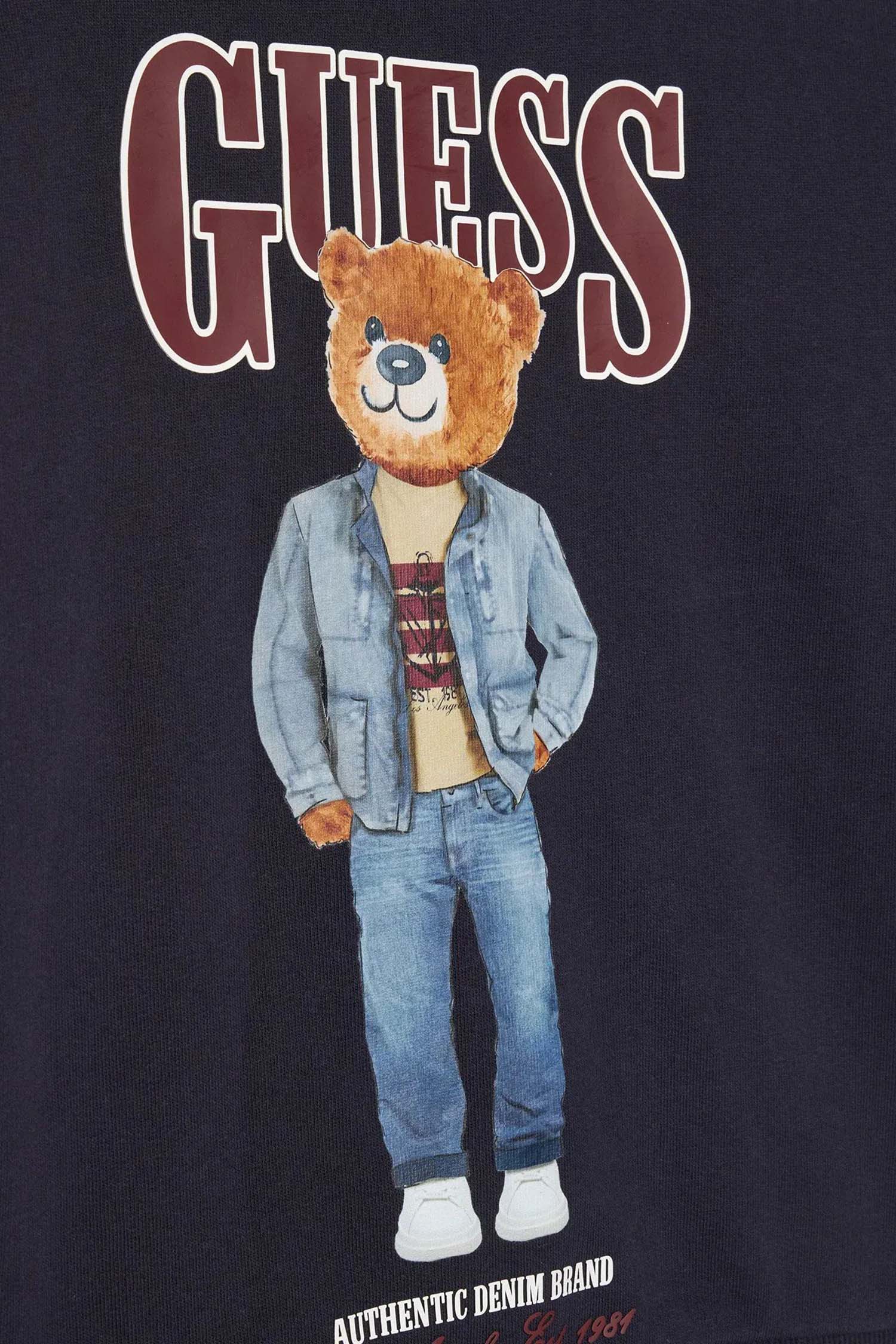 Дитячий темно-синій світшот Guess Kids L6RQ05.KAD74;G7V2