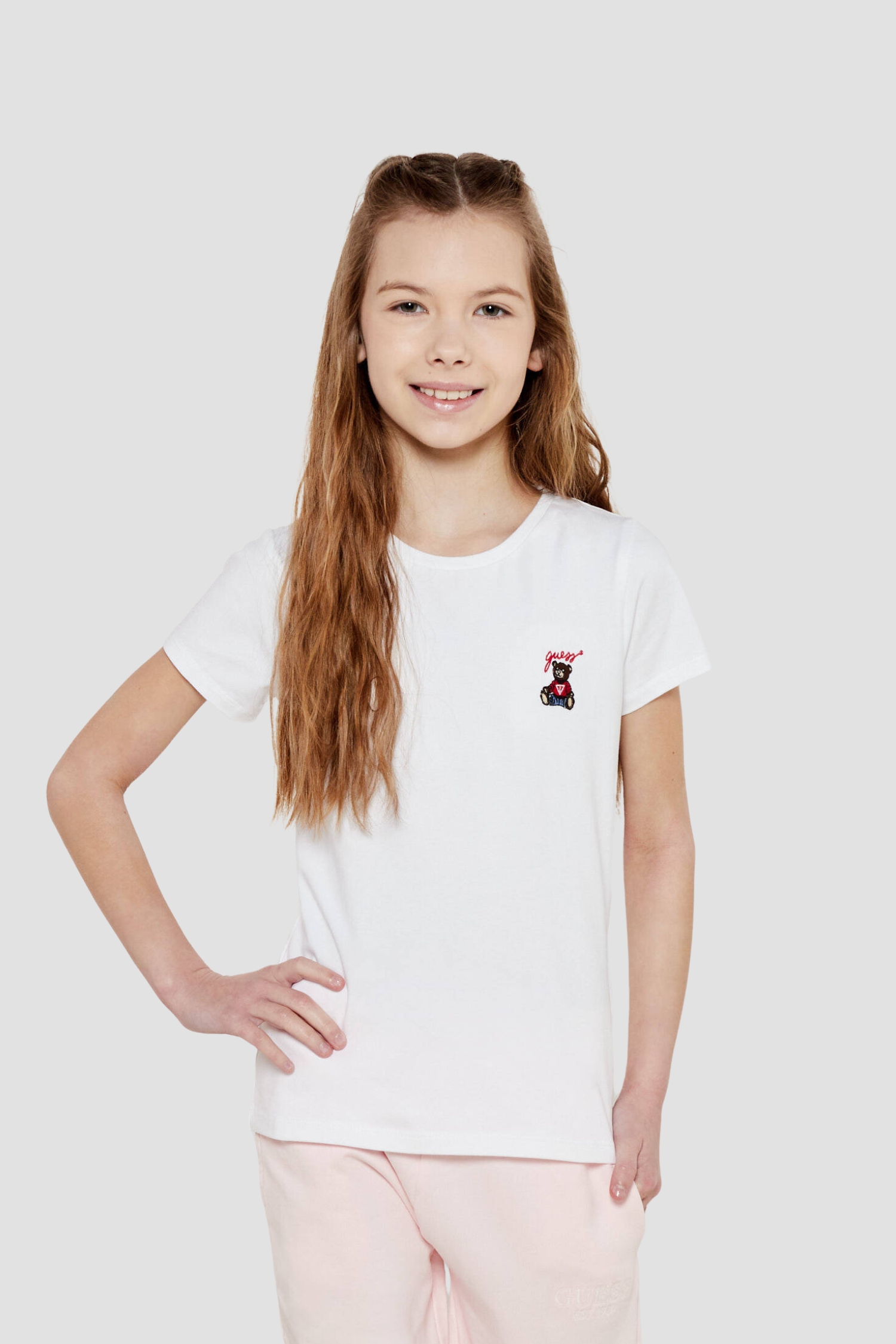 Дитяча біла футболка Guess Kids J5RI44.J1314;G011