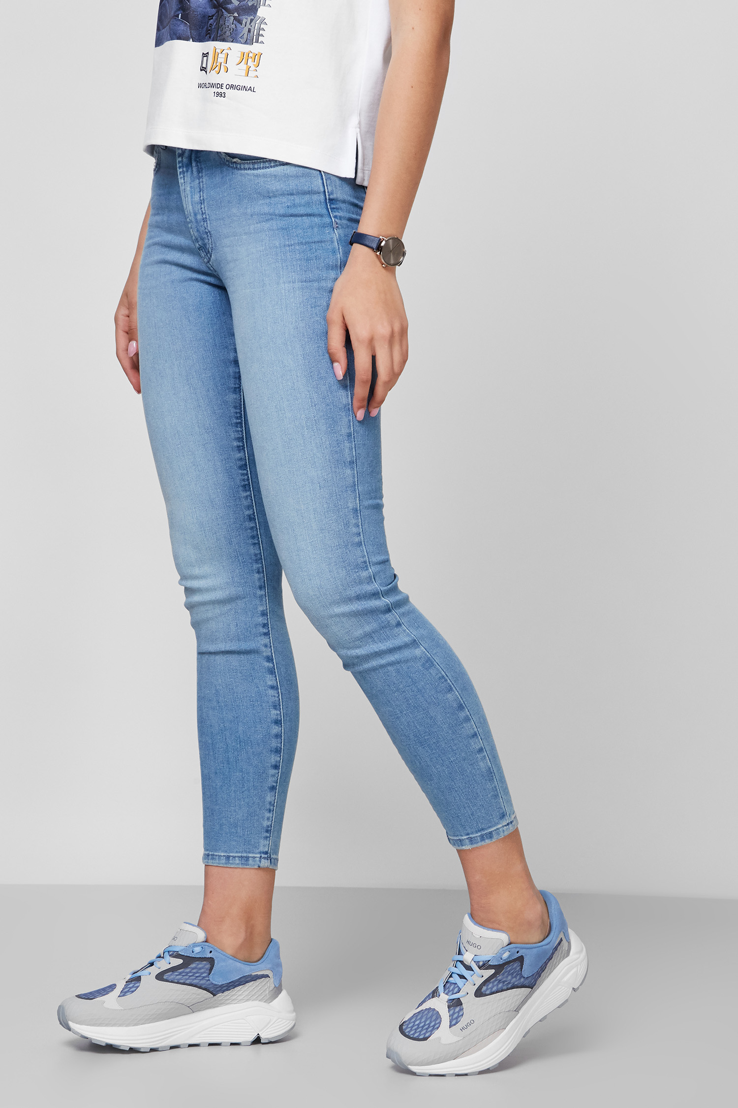 Женские голубые джинсы HUGO 50449673;450