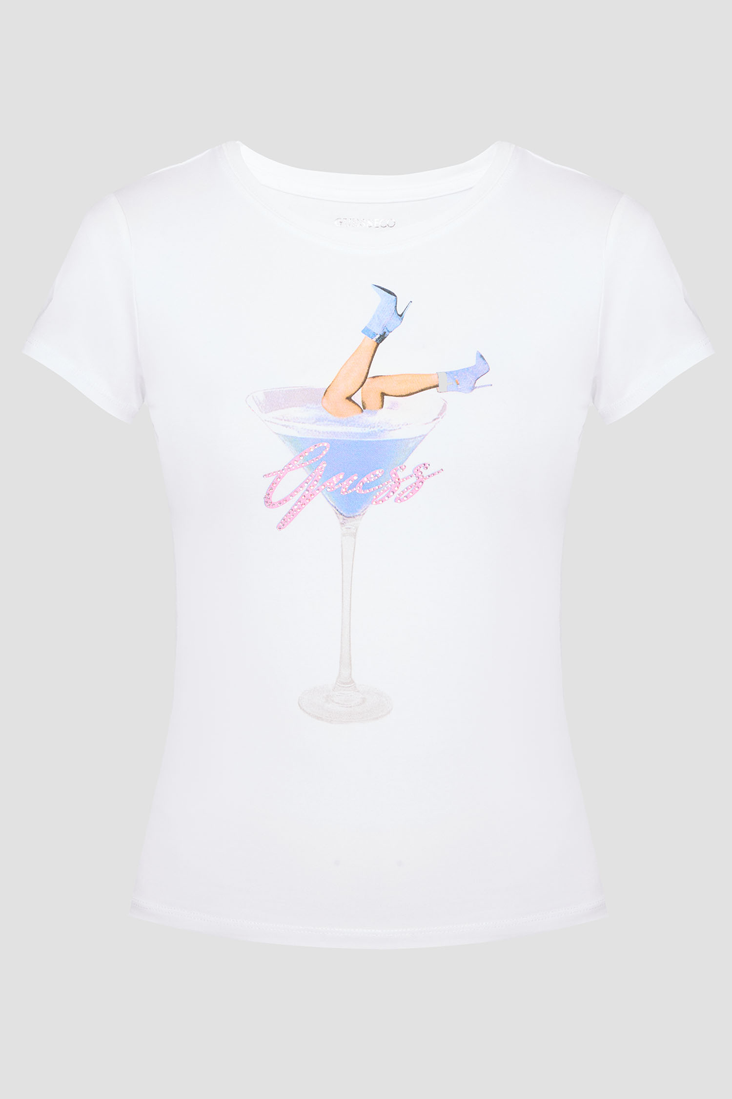 Женская белая футболка Guess W5RI29.KA0Q1;G011