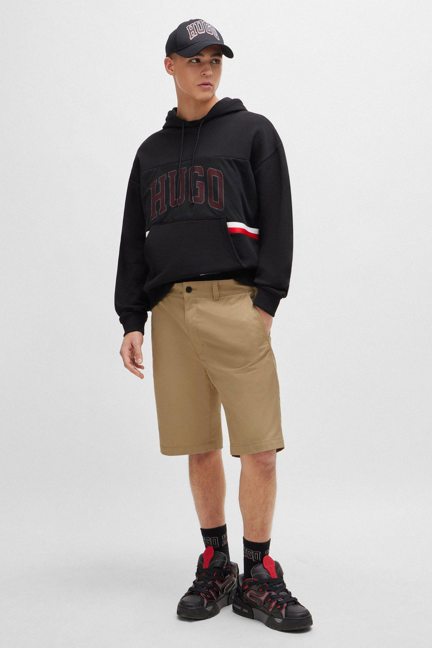 Чоловіче чорне худі HUGO 50510166;001