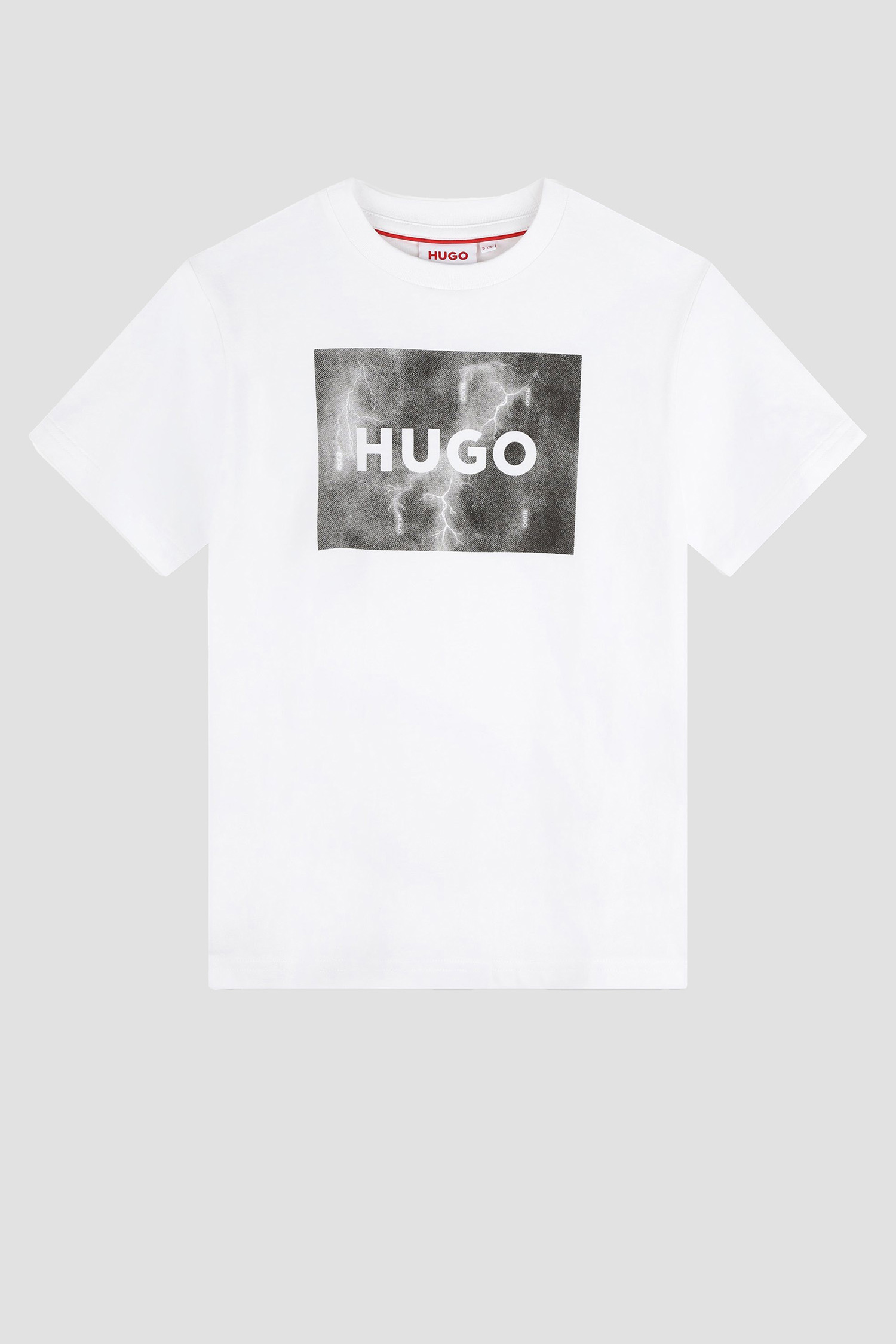 Дитяча біла футболка HUGO kids G00140;10P