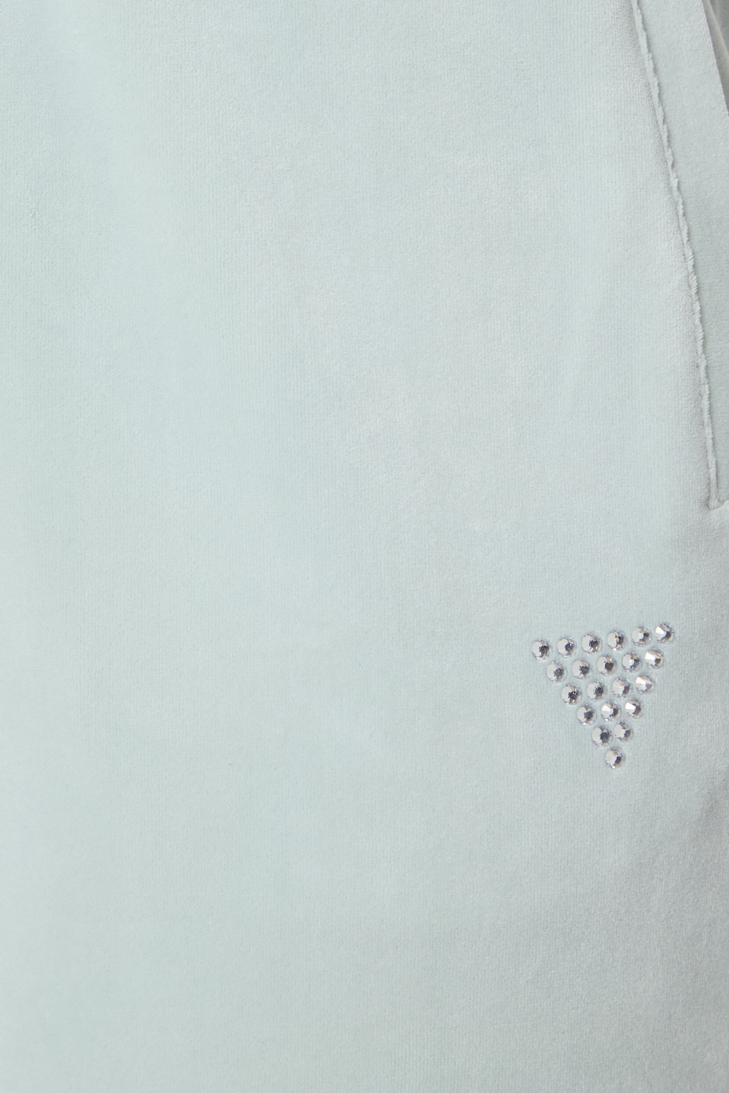 Женские мятные велюровые спортивные брюки Guess V3BB26.K0232;G8GA