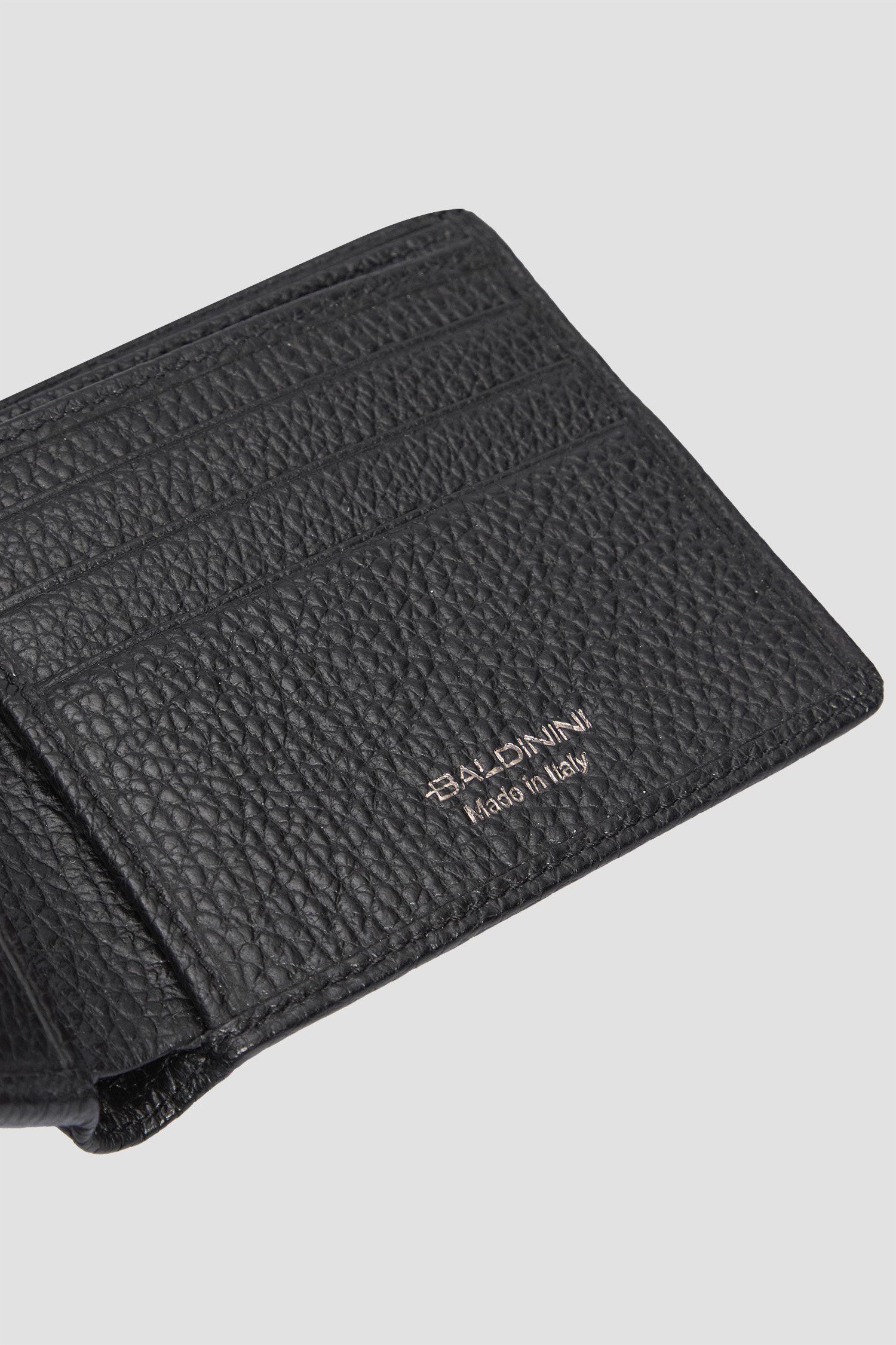 Мужской черный кожаный кошелек BALDININI Q3A003XXCERV;0000