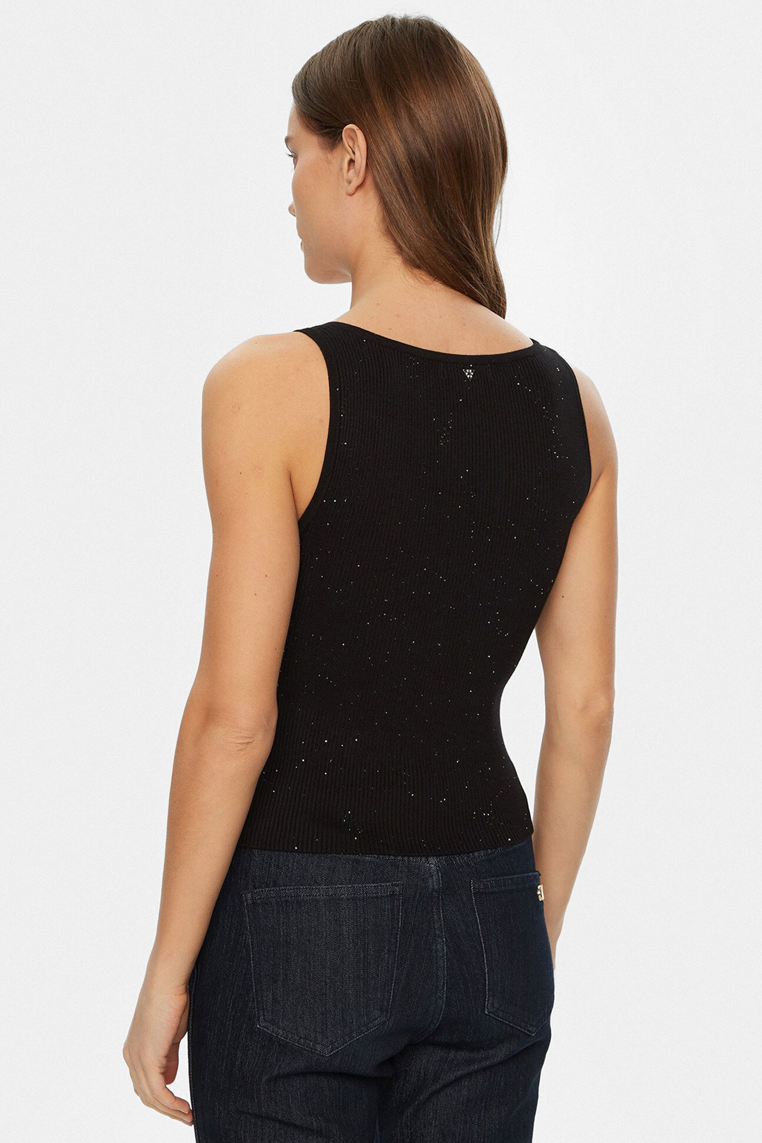 Женский черный топ Guess W5RR18.Z34O0;JBLK