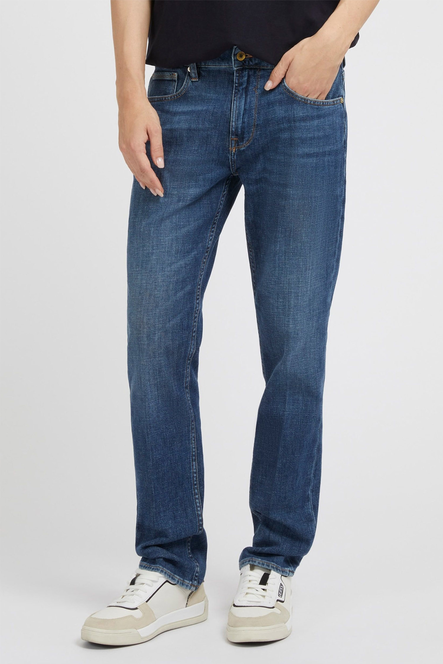 Мужские синие джинсы Guess M3BAS2.D55Y1;PATH