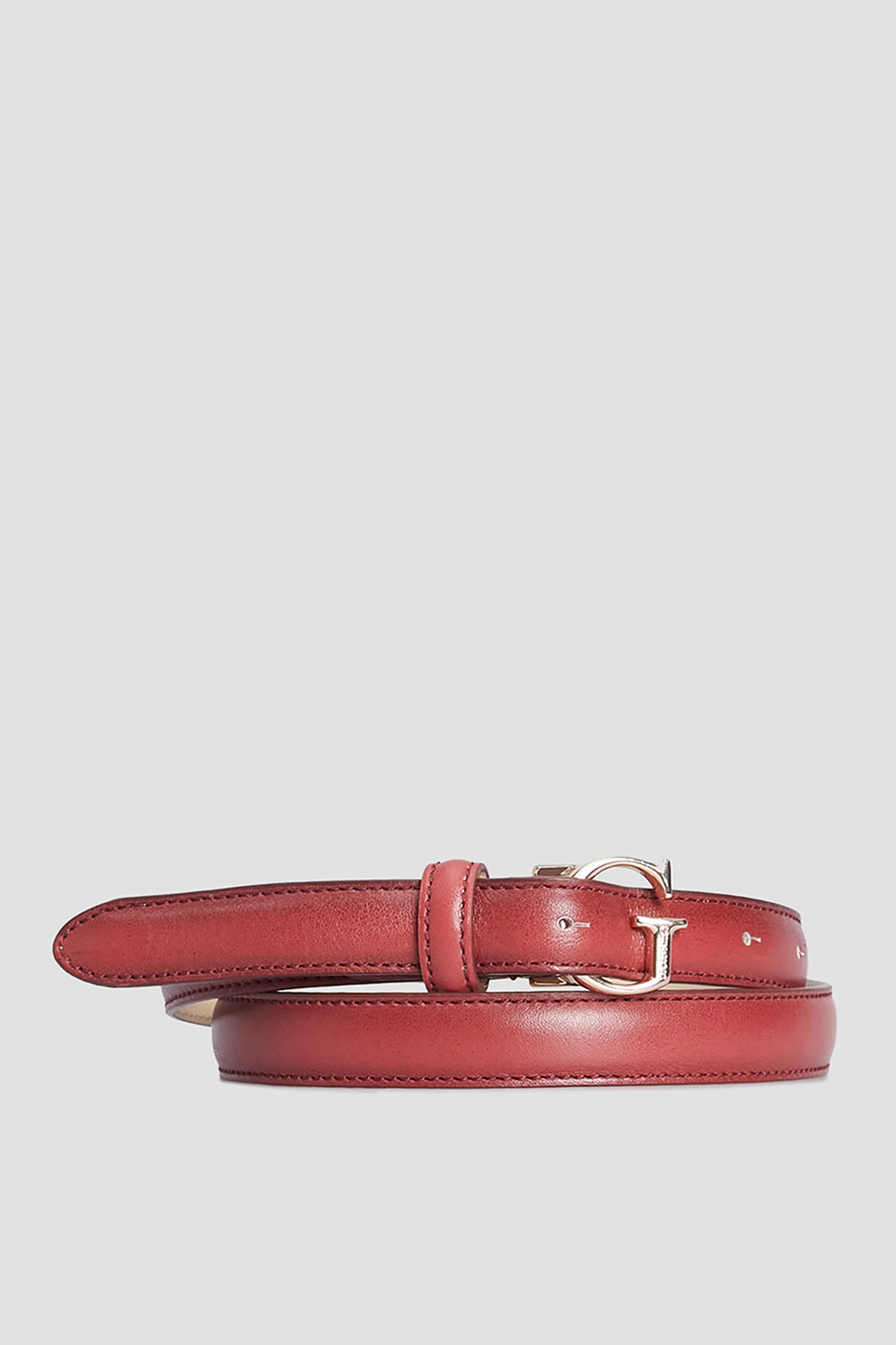 Женский красный кожаный ремень Guess BW9119.P4220;RED