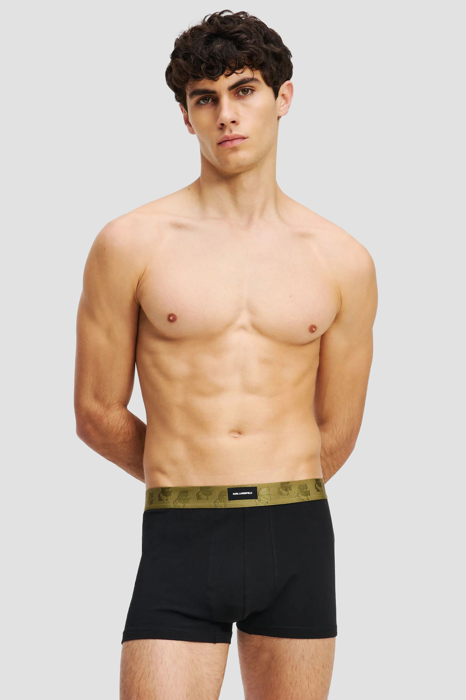 Мужские черные боксеры (3 шт) Karl Lagerfeld A3M47002;2CU