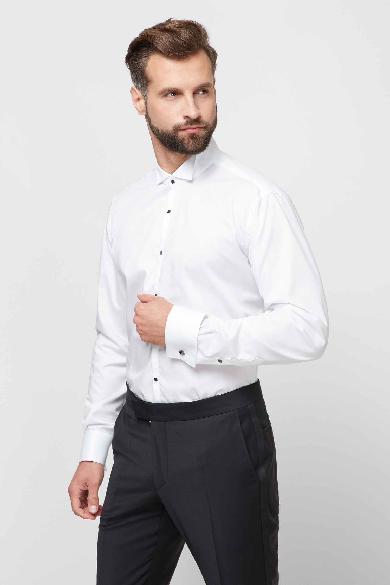 Мужская белая рубашка Karl Lagerfeld 500699.605006;10