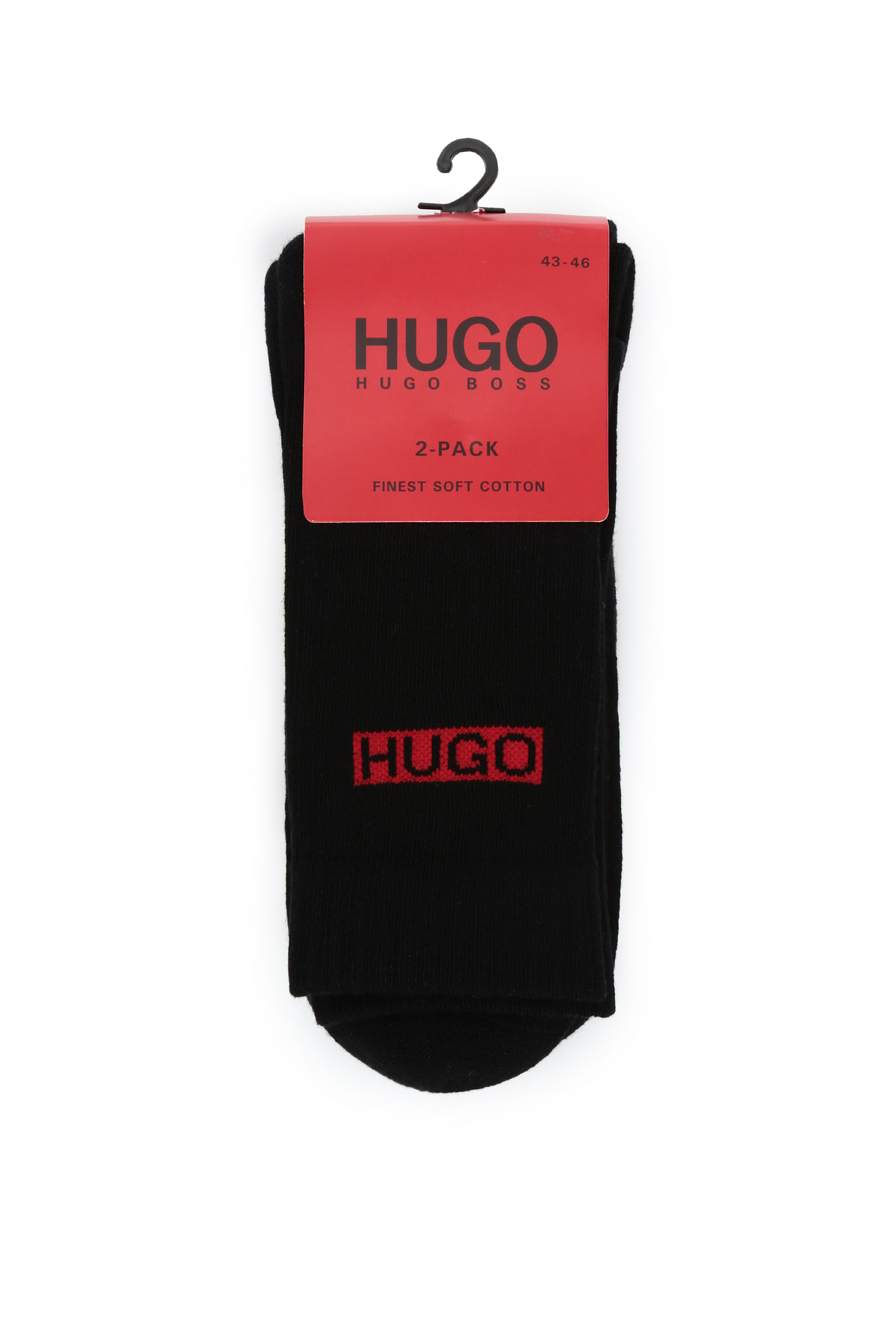 Черные носки для парней (2 пары) HUGO 50407473;001