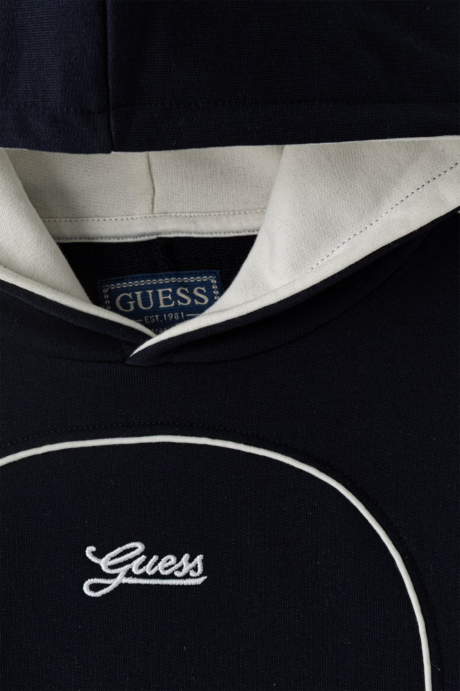 Детское темно-синее худи Guess Kids L6YQ09.K4052;G7V2