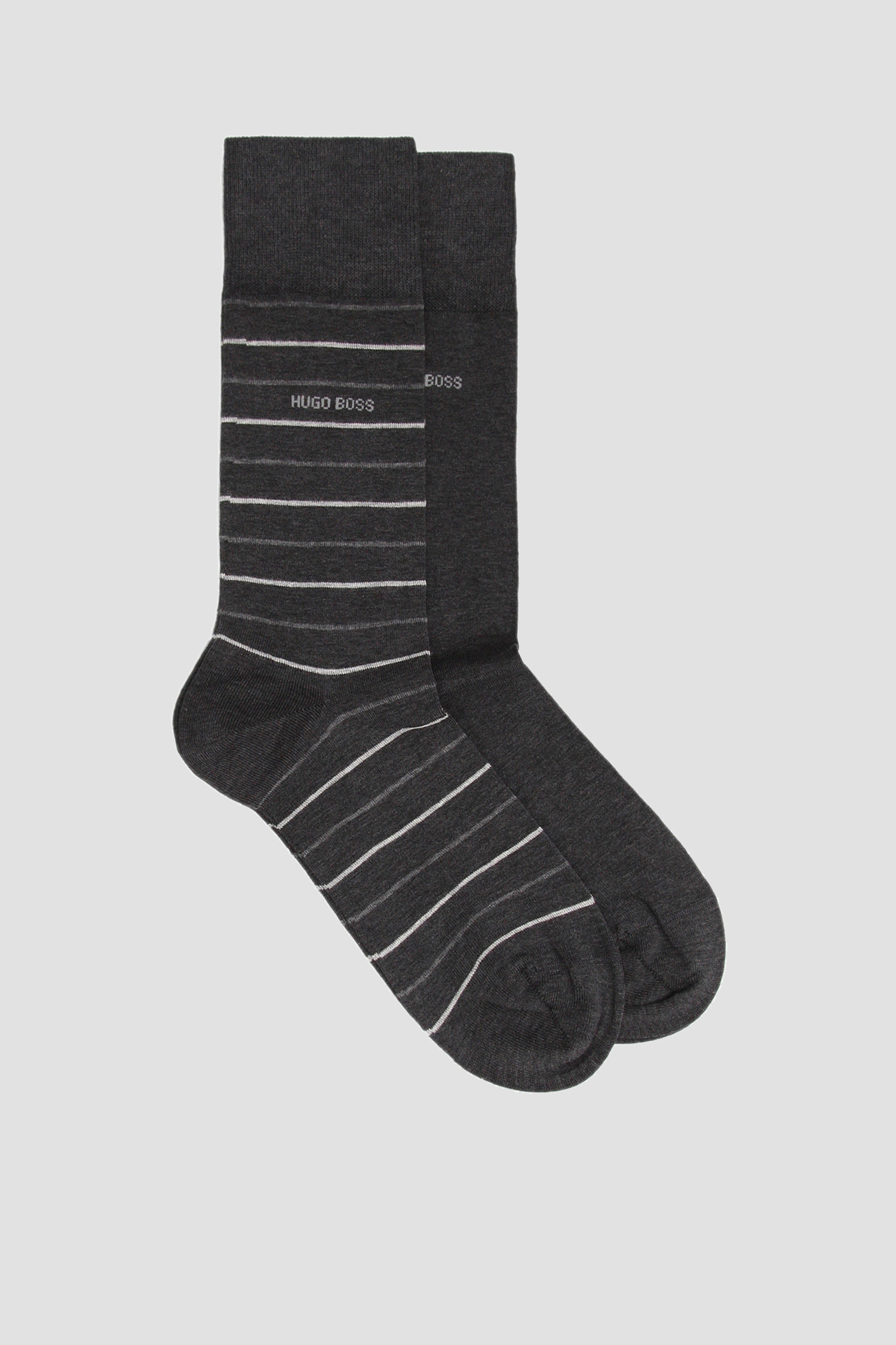 Мужские серые носки (2 пары) BOSS 50310460;012