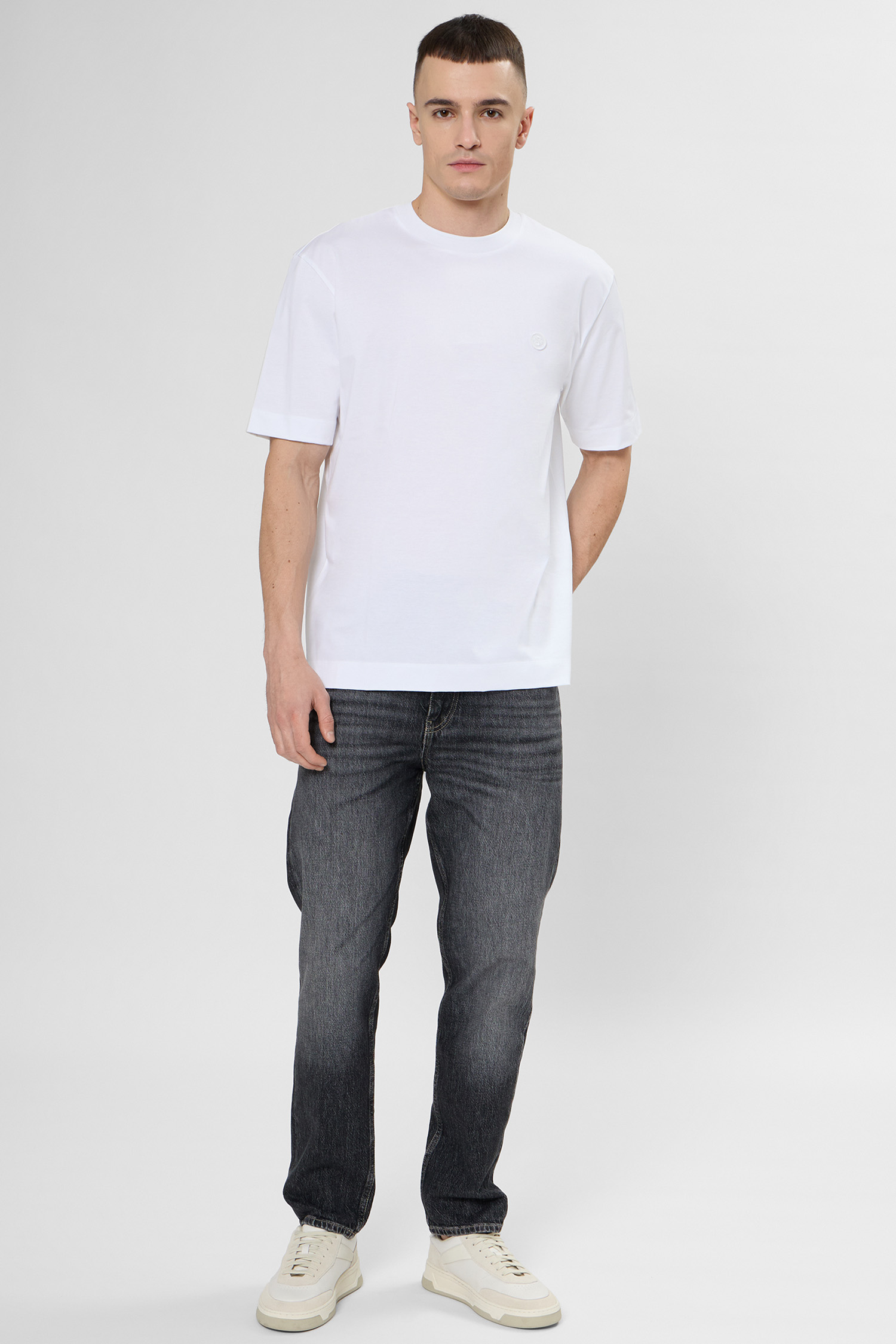 Чоловіча біла футболка BOSS 50559050;100