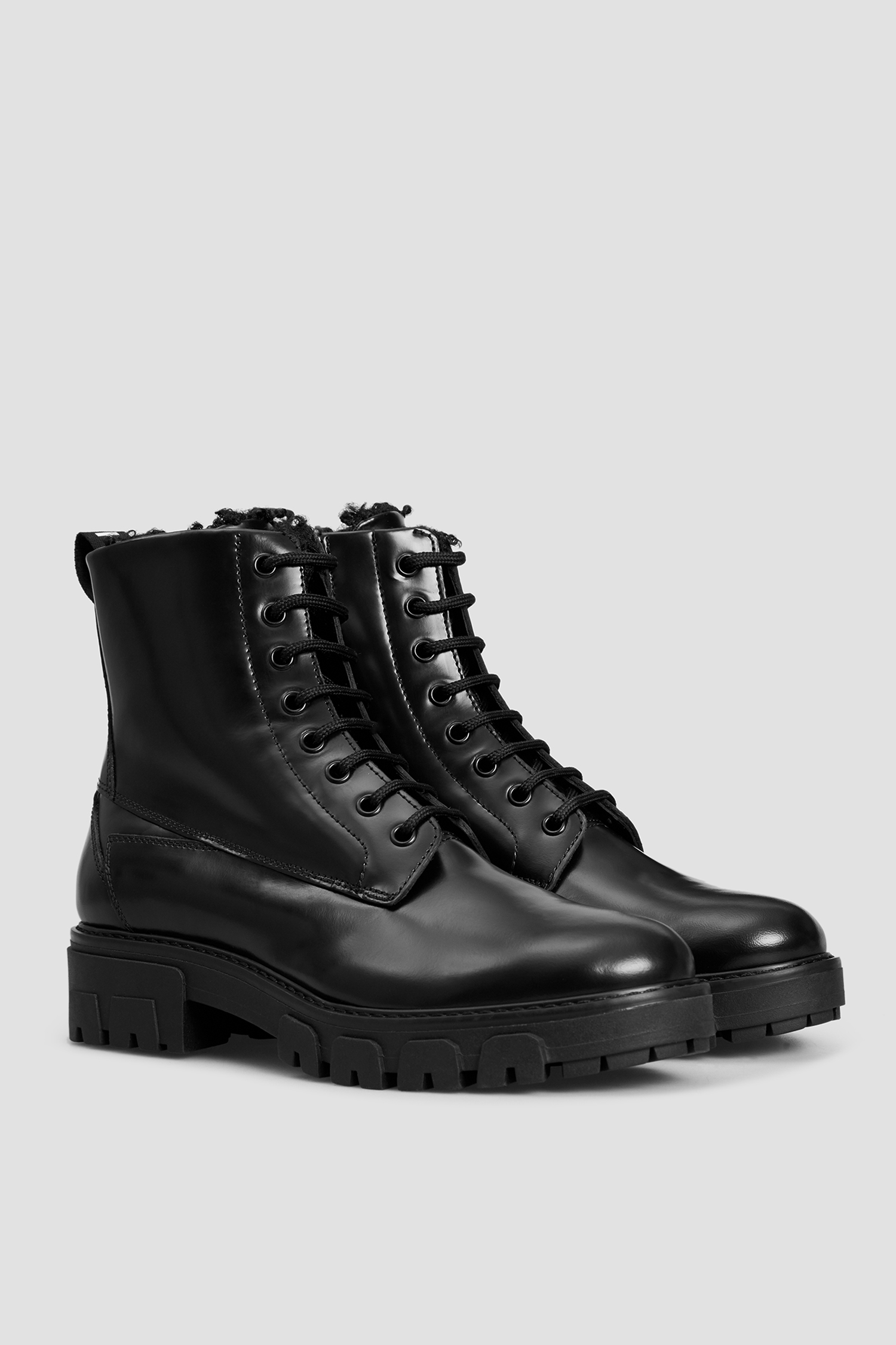 Жіночі чорні шкіряні черевики HUGO 50462051;001