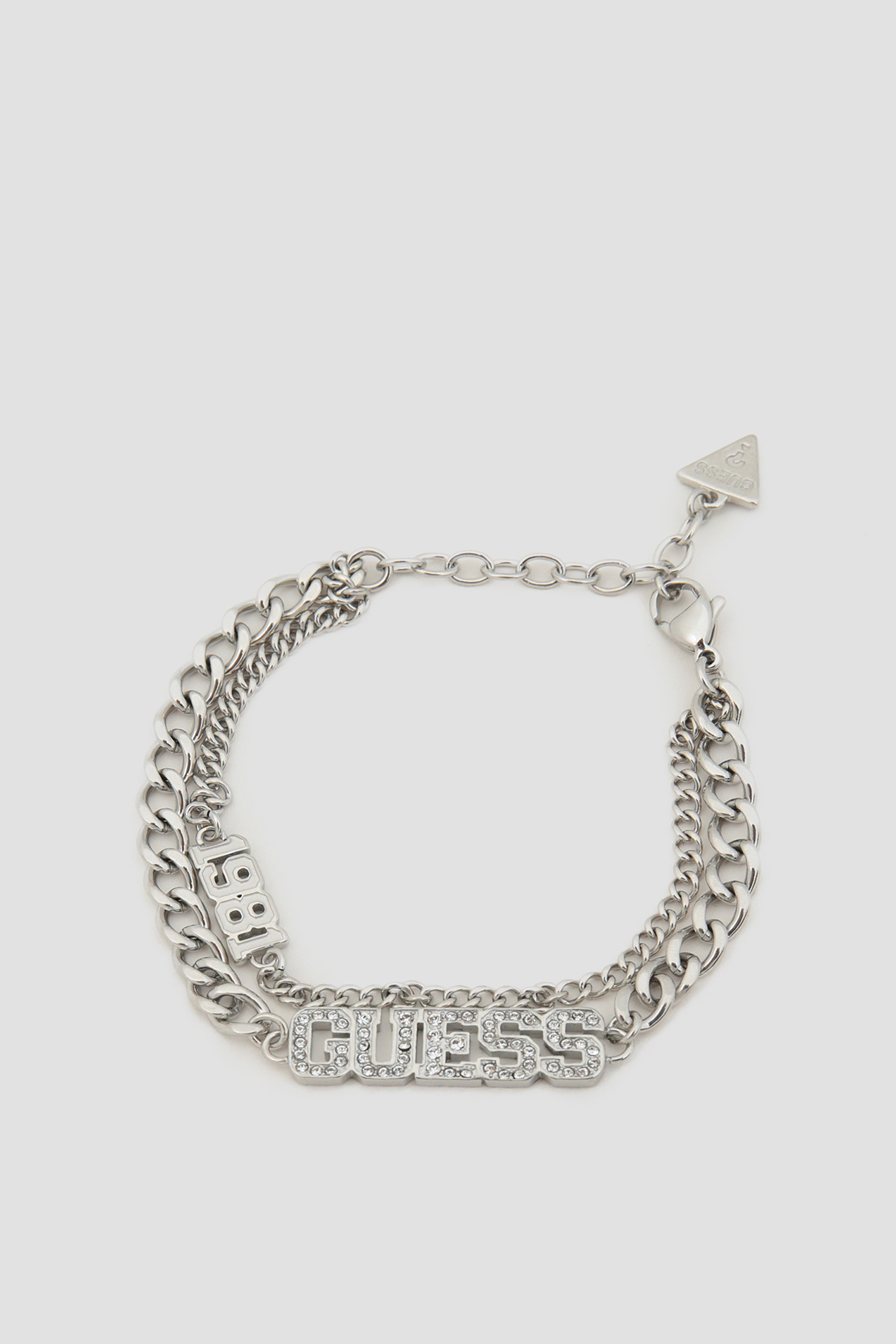 Жіночий сріблястий браслет Guess UBB20033;RH