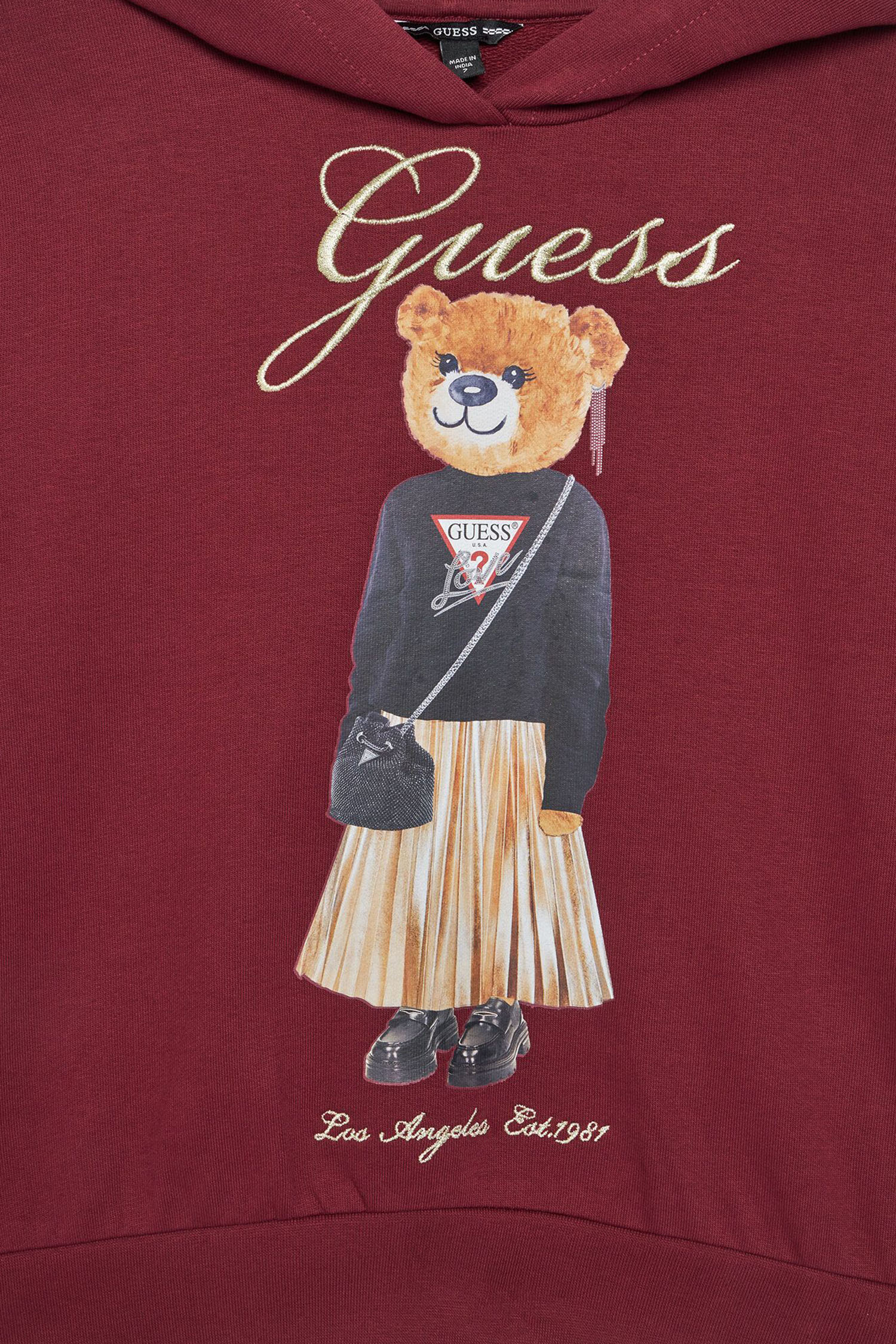 Дитяче червоне худі Guess Kids J5BQ26.KAD74;G5A9