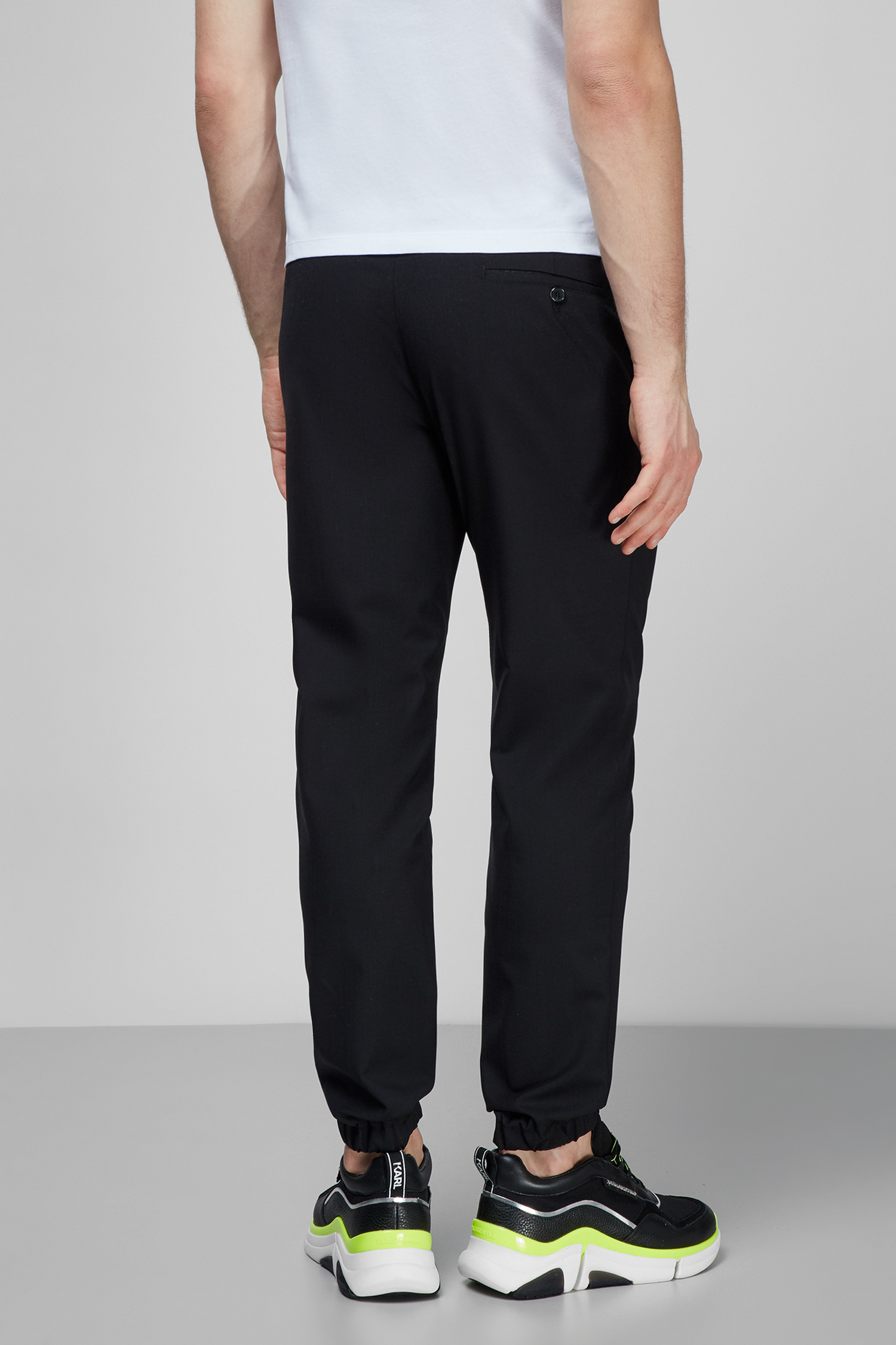 Чоловічі чорні вовняні брюки Karl Lagerfeld 511099.255019;990