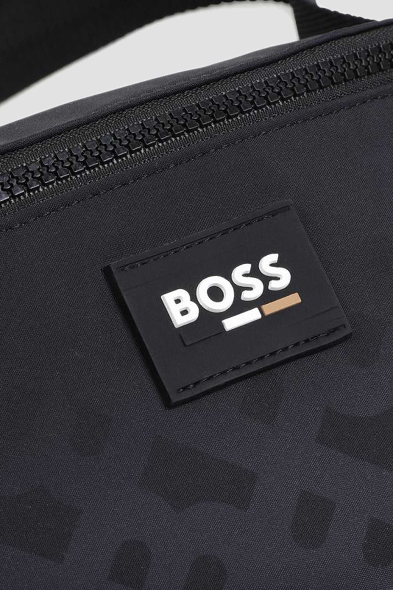 Детская черная поясная сумка с узором BOSS kids J51706;09B