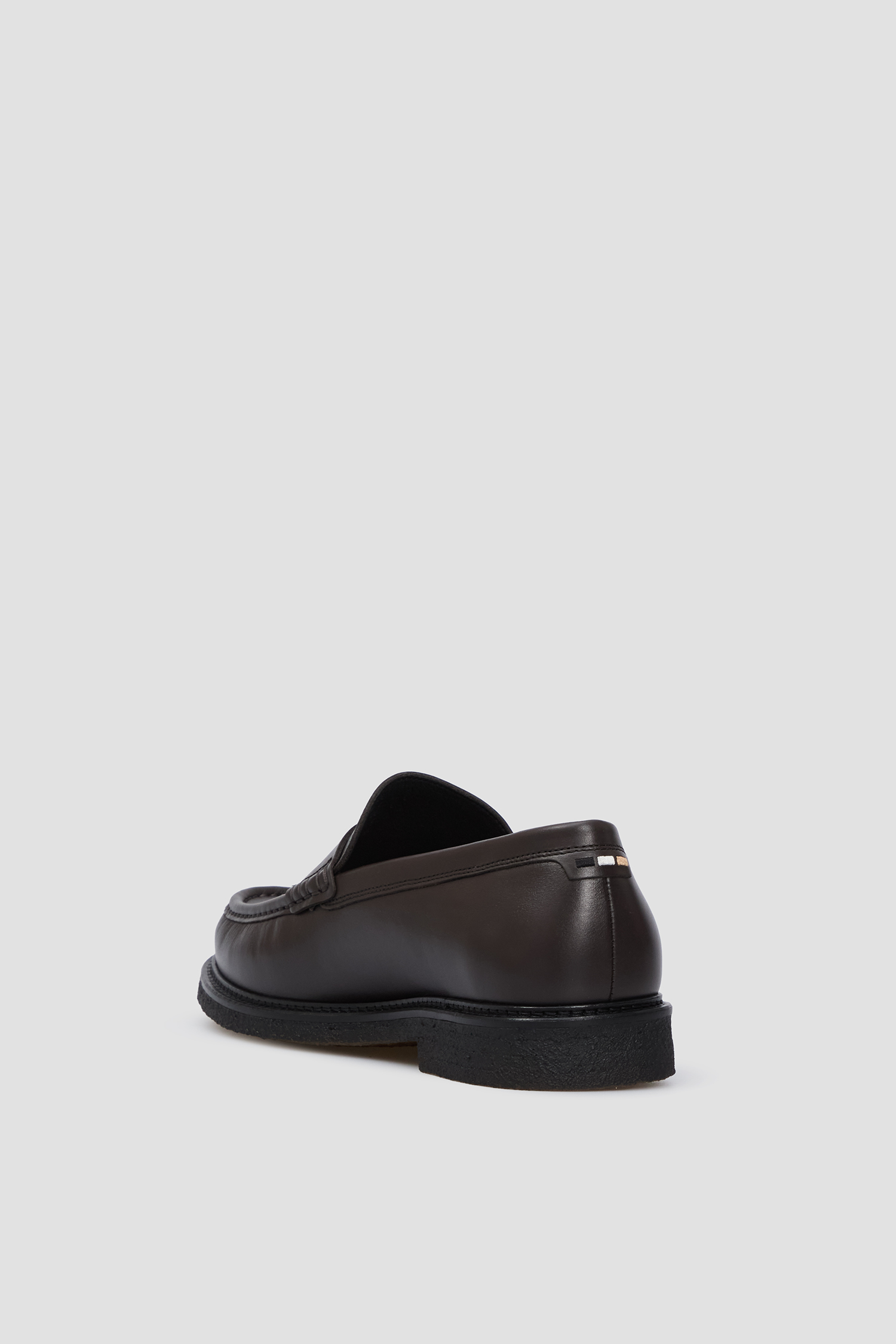 Чоловічі темно-коричневі шкіряні лофери BOSS 50536230;205