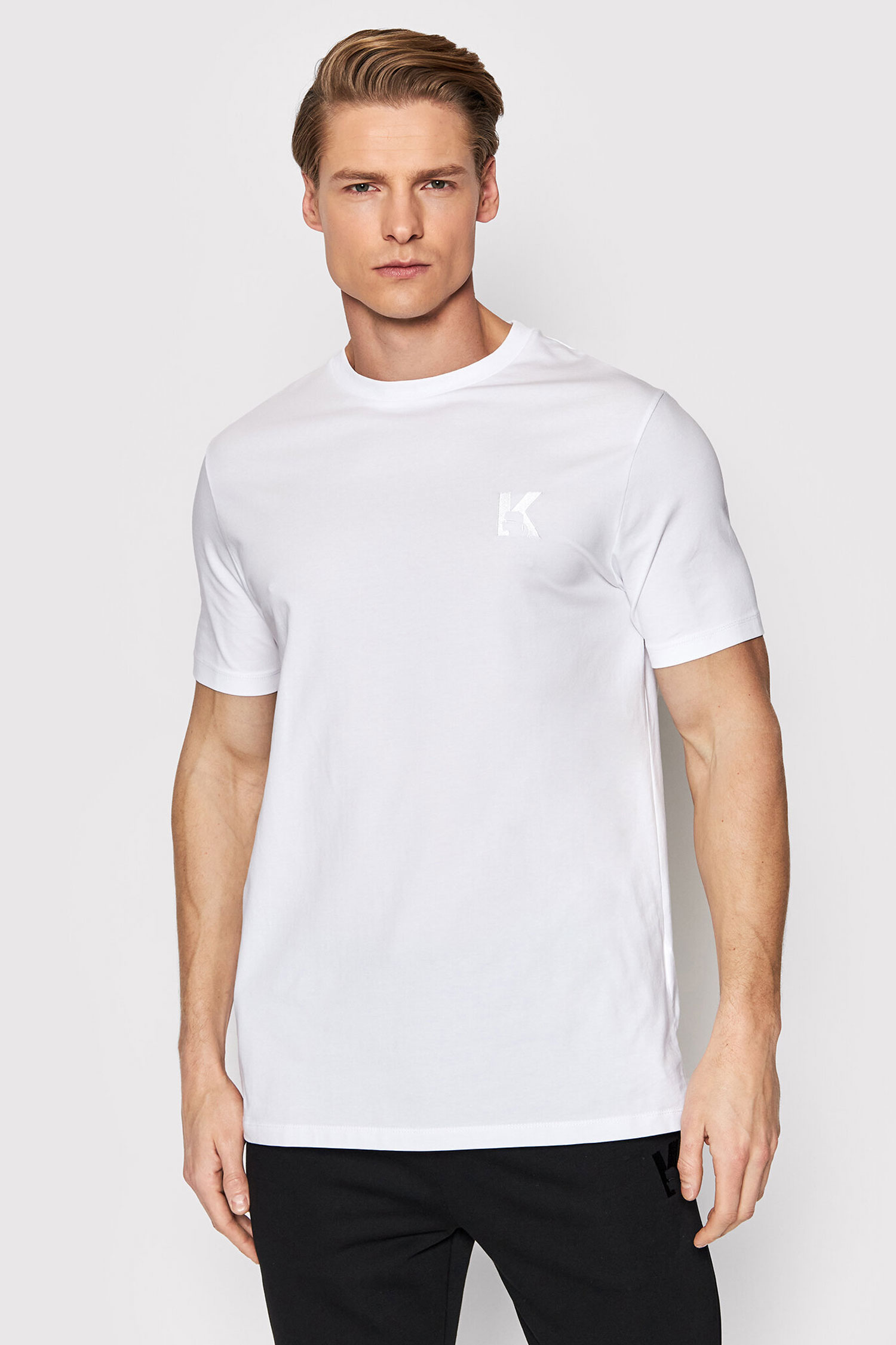 Мужская белая футболка Karl Lagerfeld 500221.755890;10
