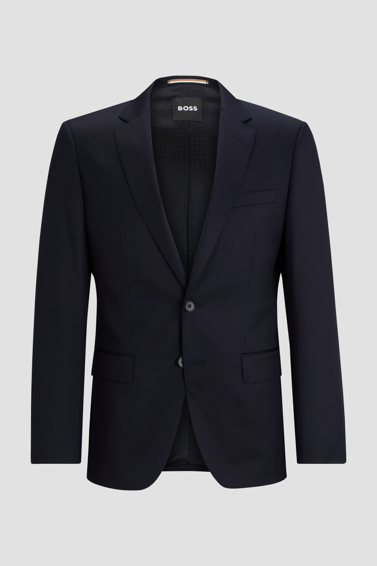 Мужской темно-синий шерстяной пиджак BOSS 50469171;401