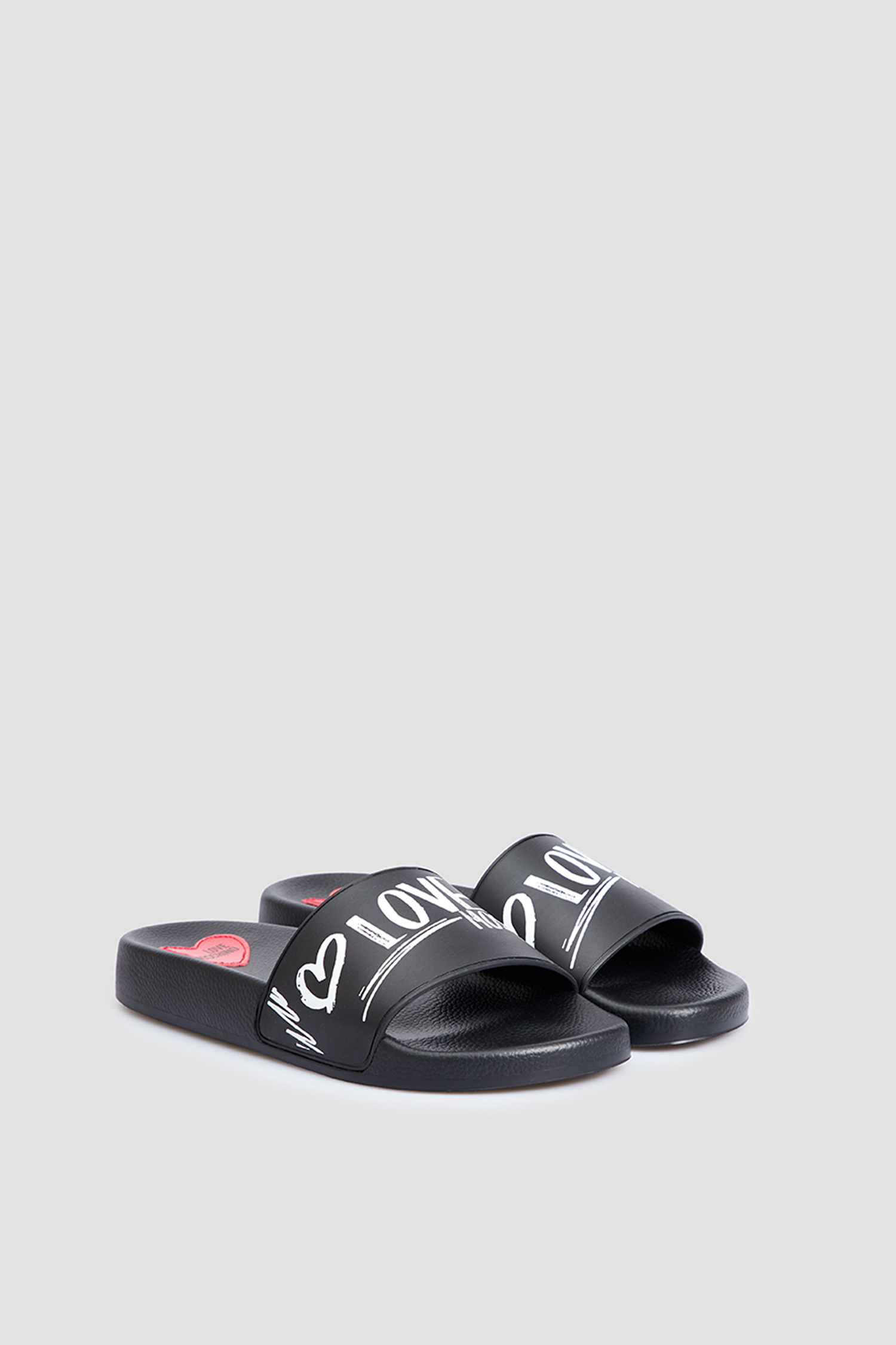 Женские черные слайдеры Moschino JA28142G1I.I21;000