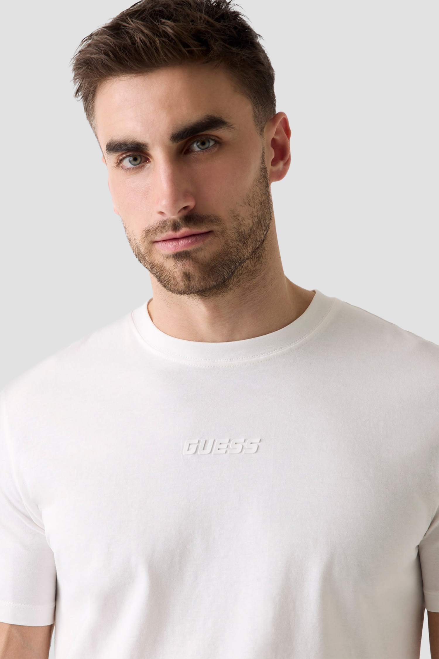 Чоловіча біла футболка Guess Z6GI06.K2847;G018