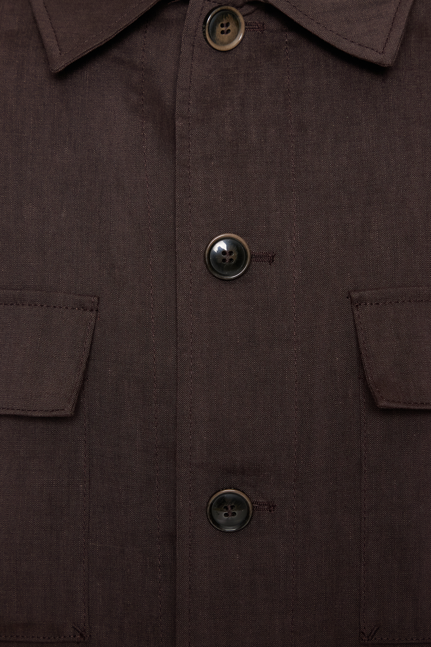 Мужская коричневая льняная рубашка BOSS 50539503;203