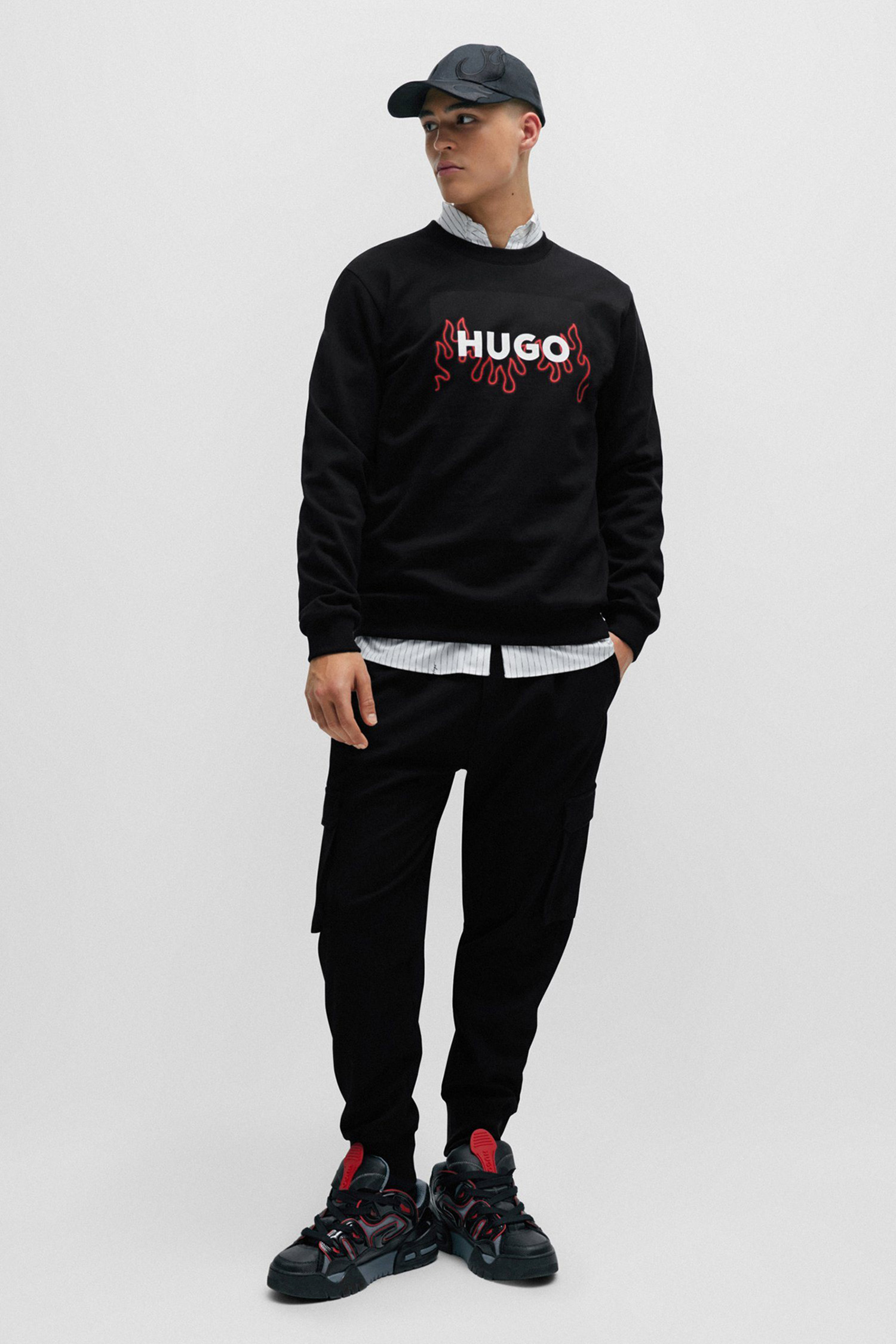 Мужские черные карго HUGO 50505856;001