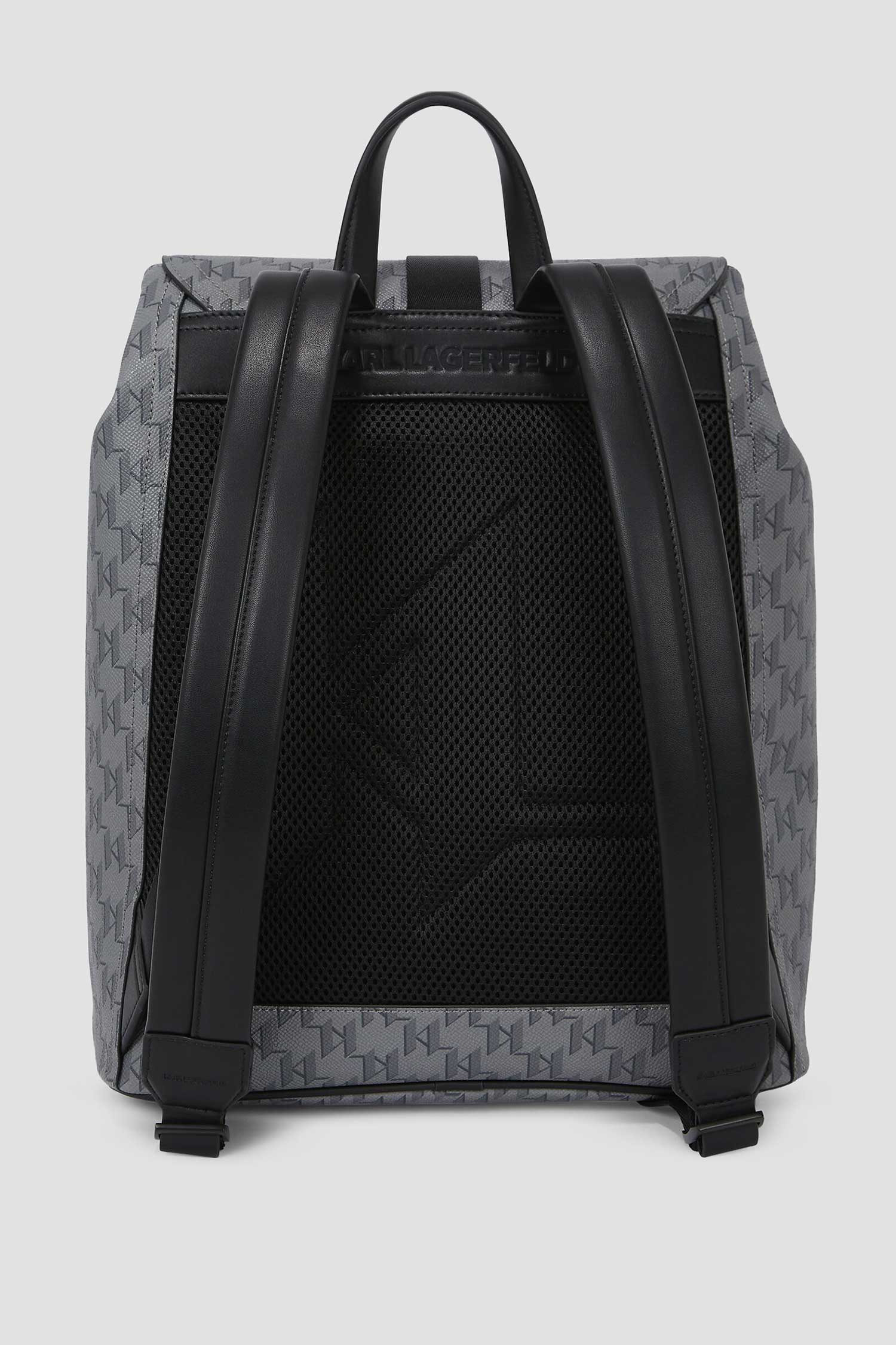 Мужской серый рюкзак с узором Karl Lagerfeld A2M30161;1LZ