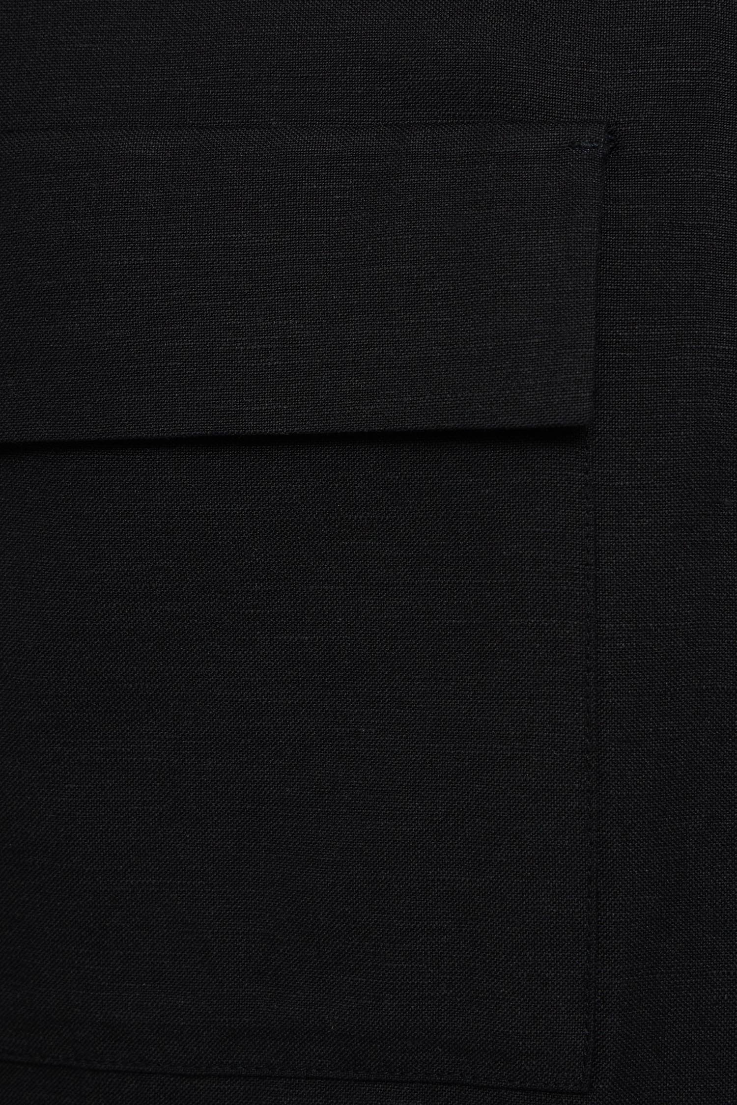 Чоловіча чорна лляна сорочка Antony Morato MMSL00795.FA900135;9000