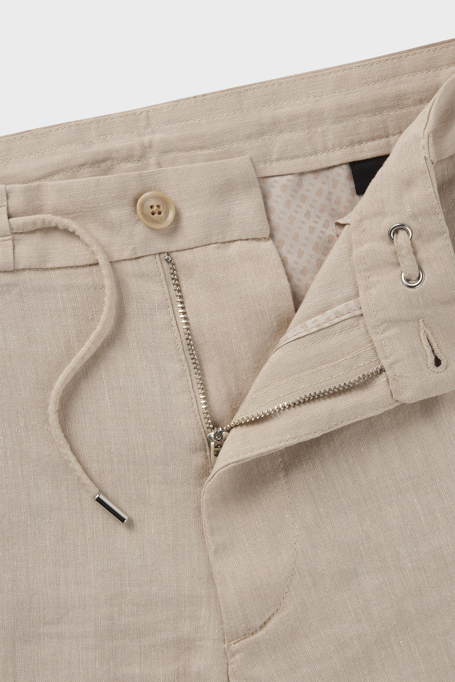 Чоловічі бежеві лляні шорти BOSS 50538016;275