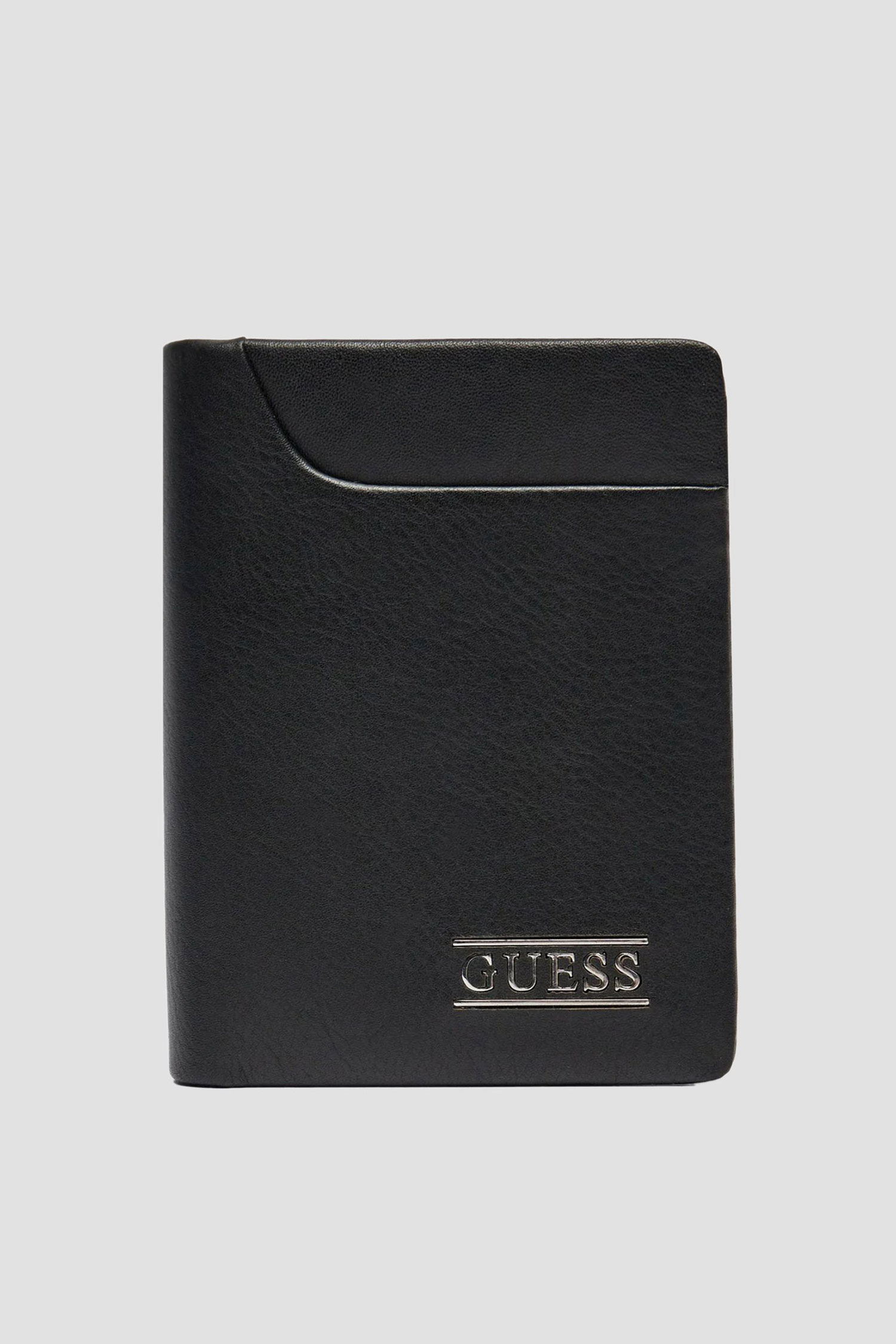Мужской черный кожаный кошелек Guess SMNEBR.LEA46;BLA