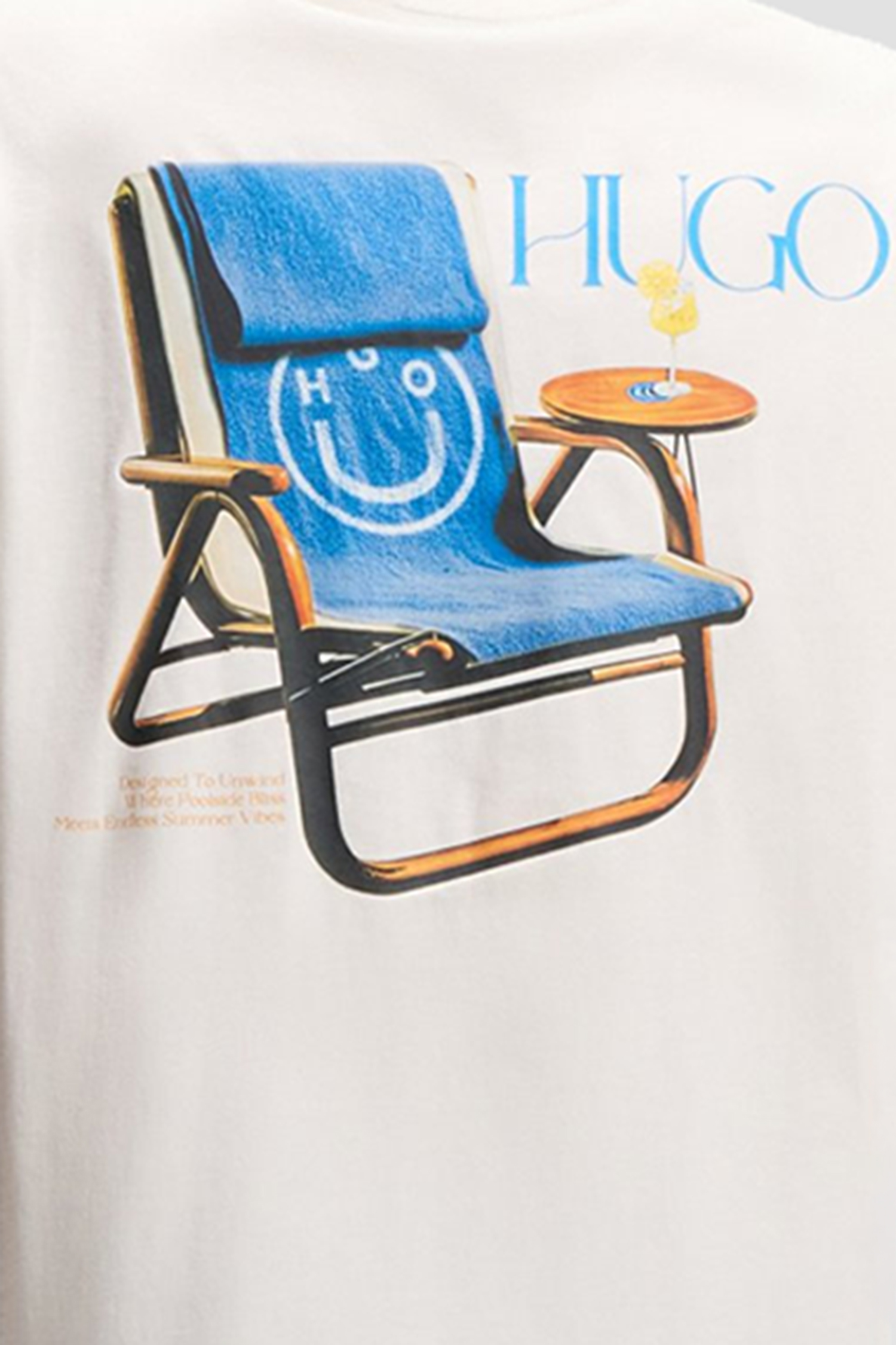 Чоловіча біла футболка HUGO BLUE 50560093;121