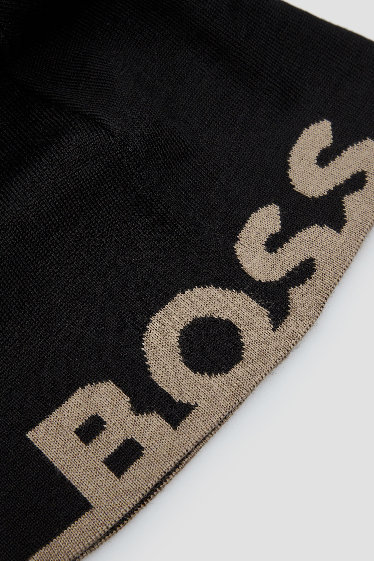 Чоловіча чорна вовняна шапка BOSS 50499413;001