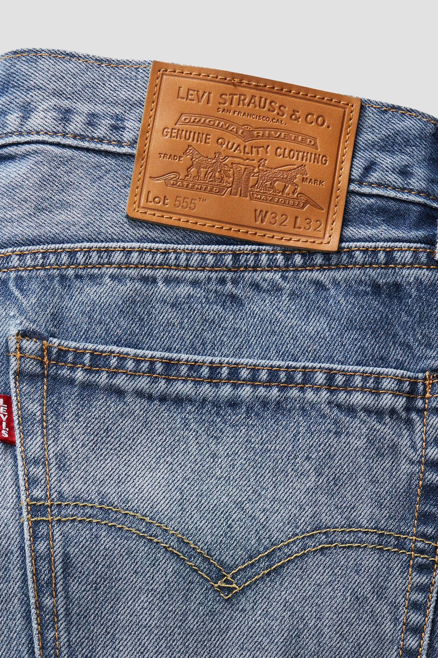 Чоловічі сині джинси 555® Relaxed Straight Levi’s® 000LO;0004