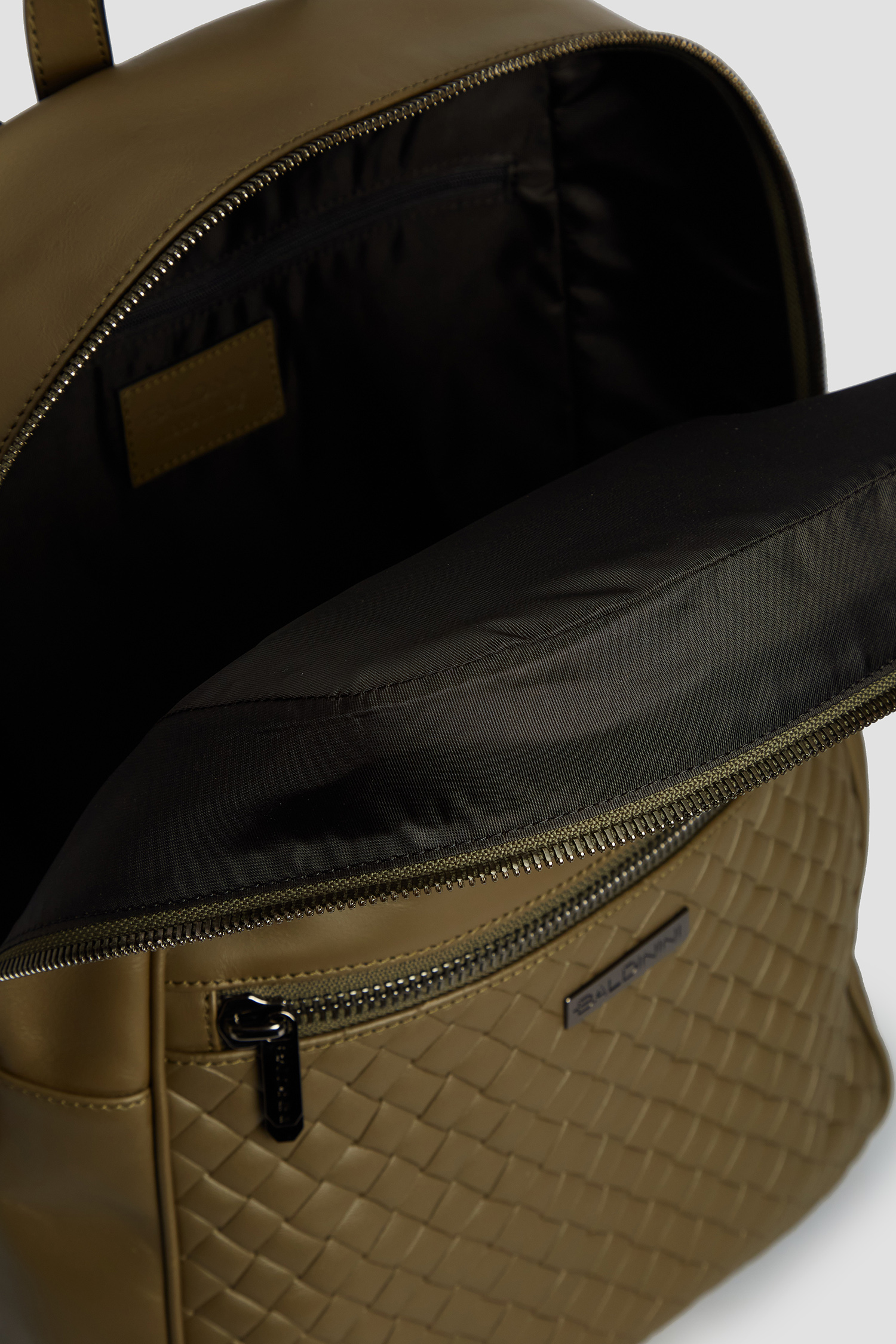 Мужской оливковый кожаный рюкзак BALDININI C3B007XXINTR;5022