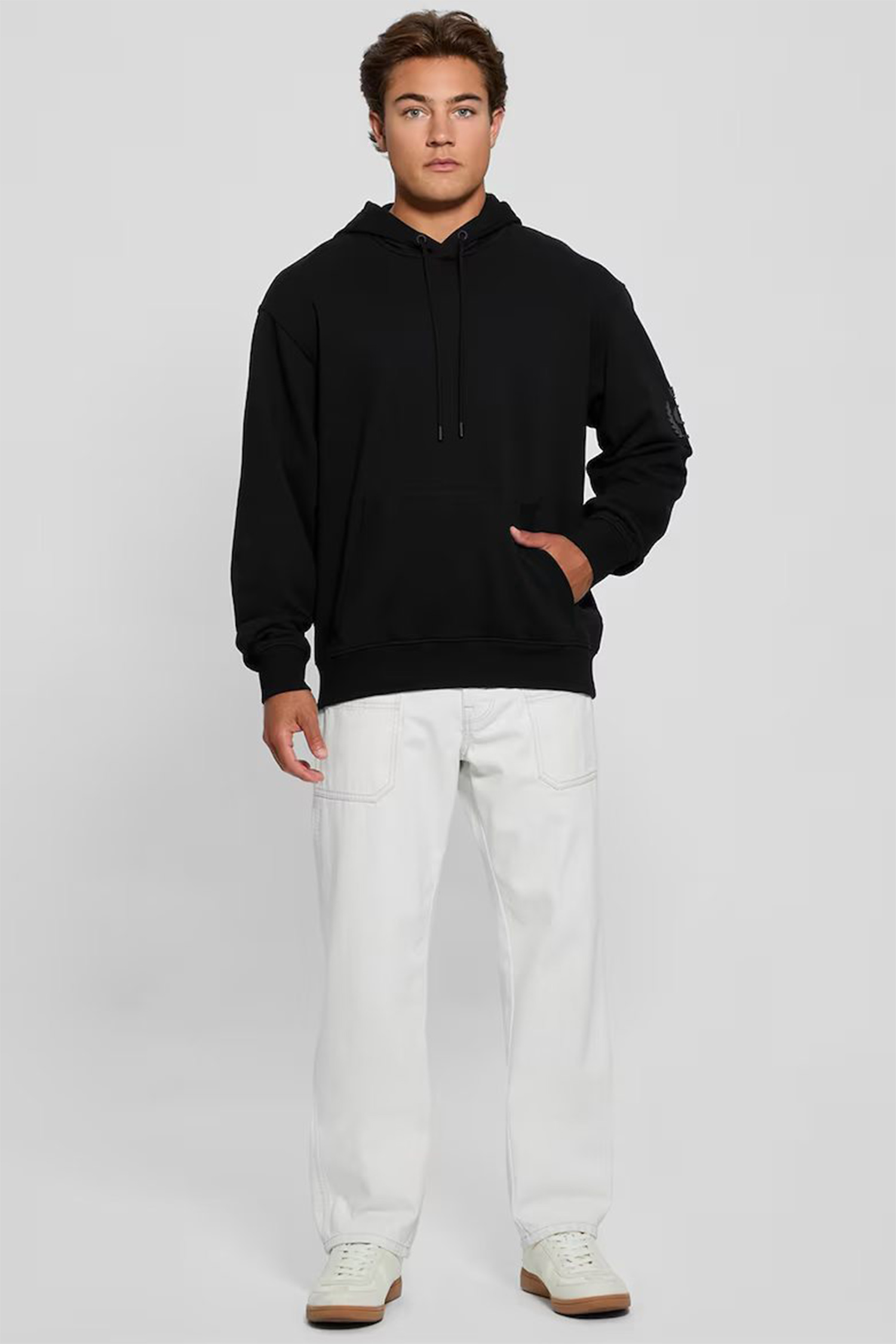 Чоловіче чорне худі Guess M4BQ05.KBJ31;JBLK