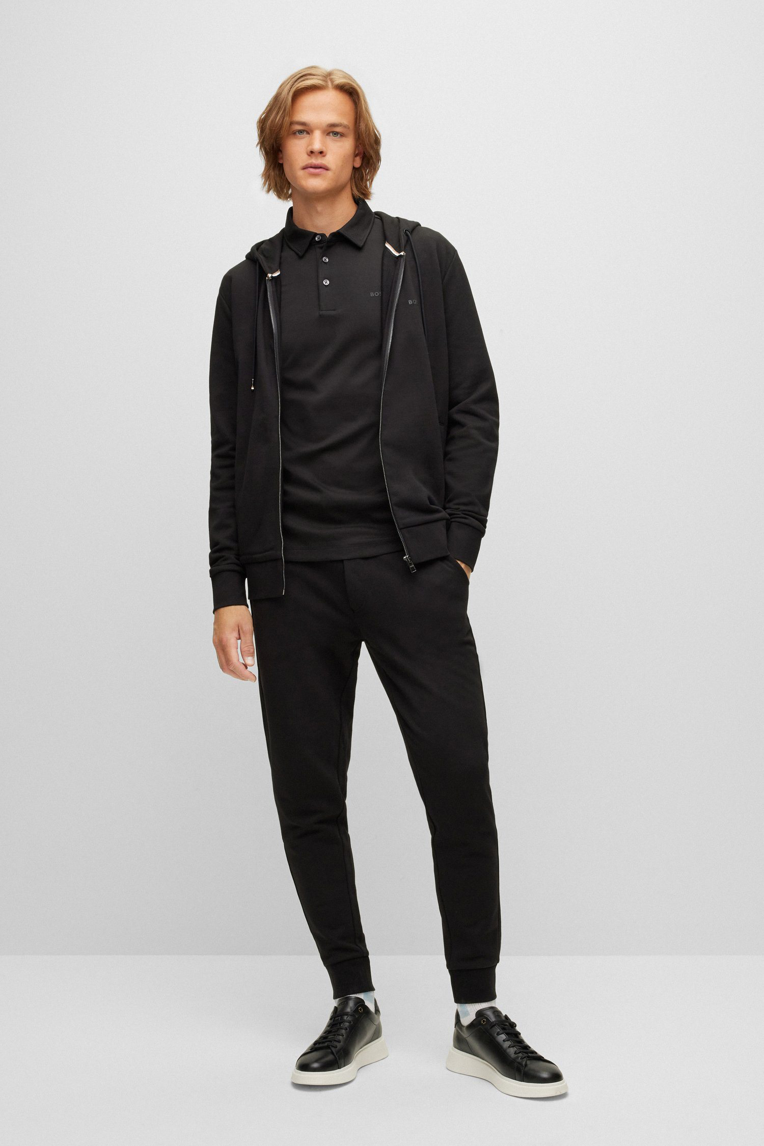 Мужское черное поло BOSS 50471335;001