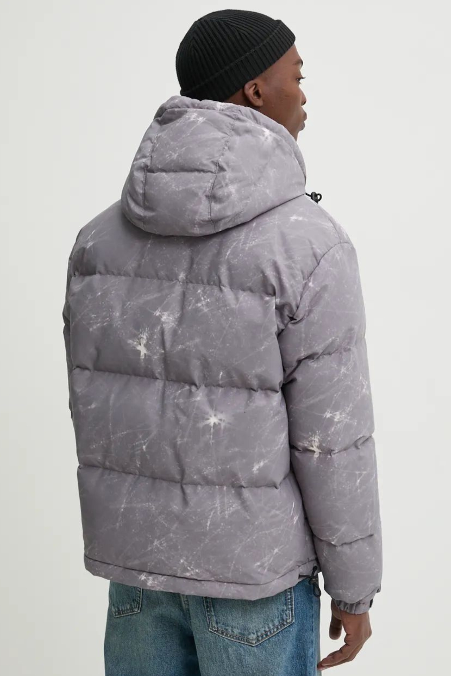 Мужской серый пуховик HUGO 50525220;065