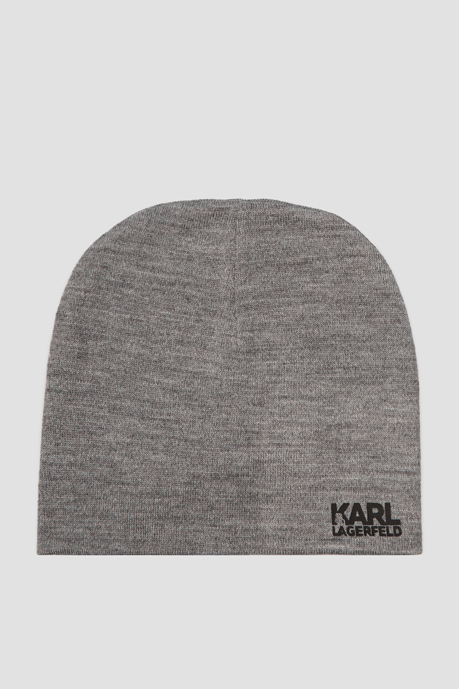 Мужская серая шерстяная шапка Karl Lagerfeld 512324.805601;960