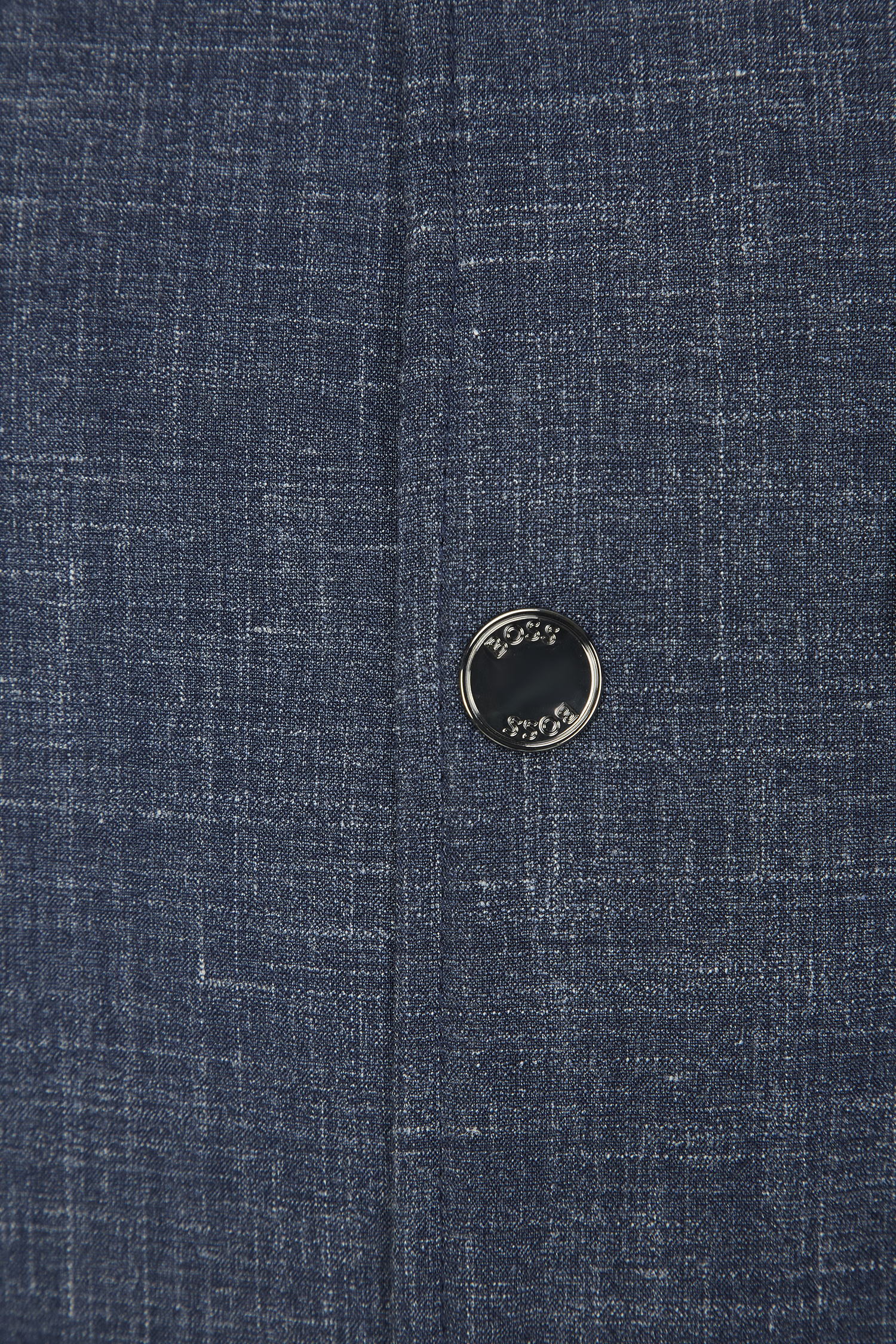 Мужская синяя шерстяная рубашка-пальто BOSS 50509195;404