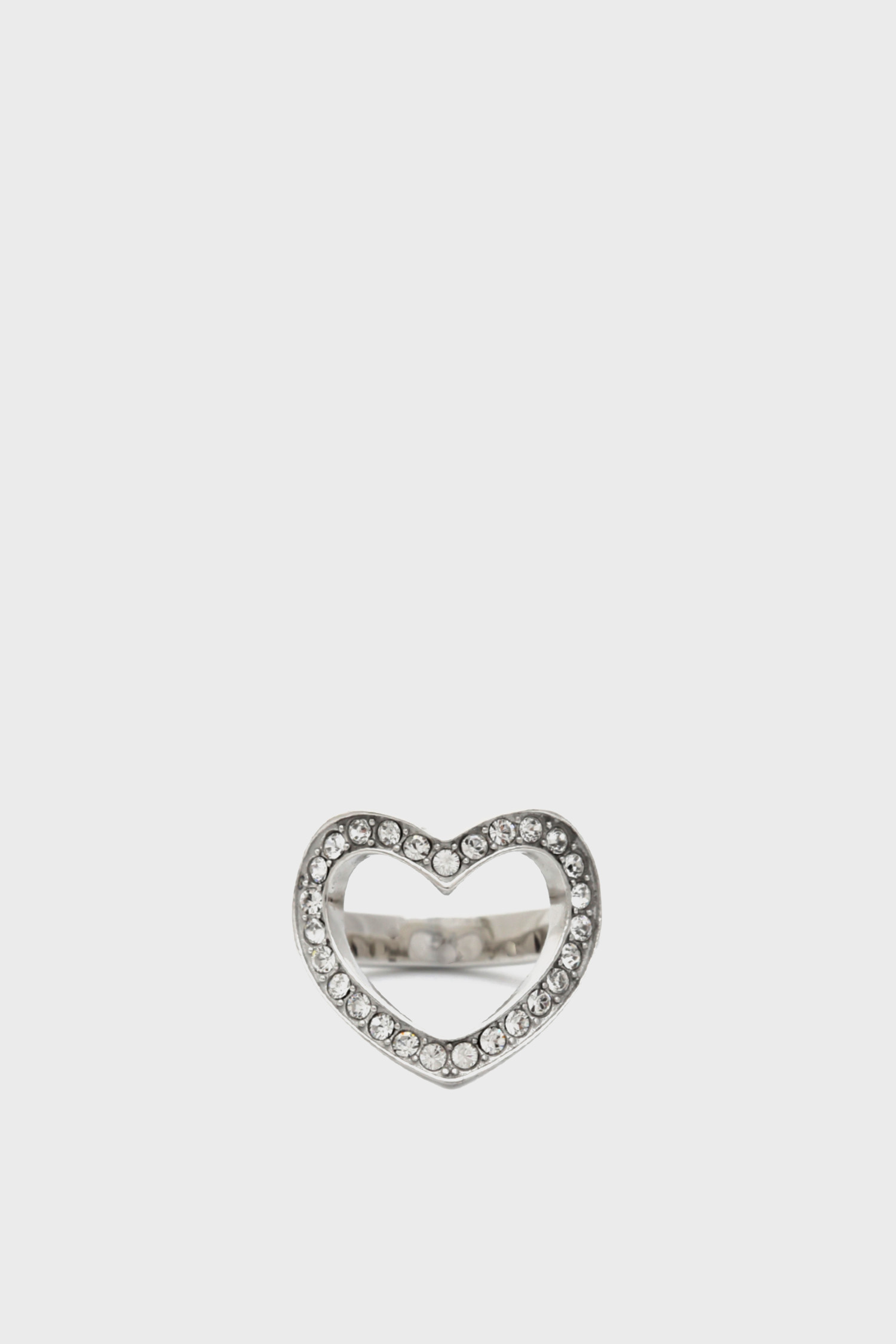 Женское серебристое кольцо Guess UBR28000