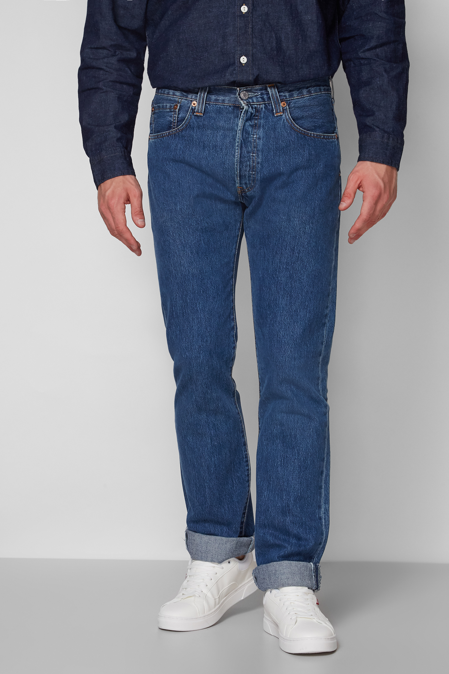 Мужские синие джинсы 501® Levi’s® 00501;0114