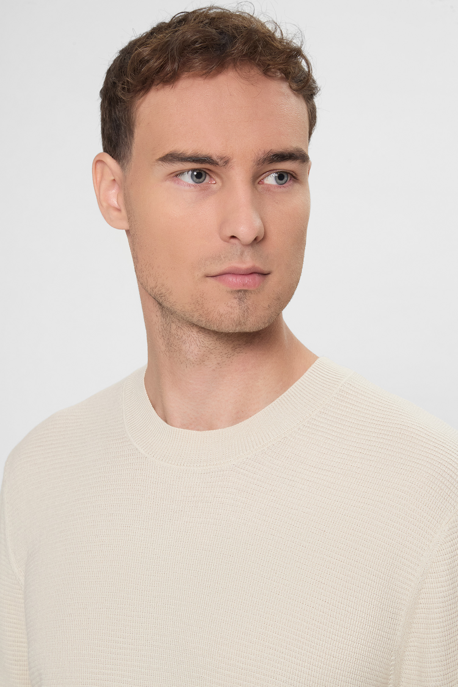 Чоловічий бежевий джемпер BOSS 50543161;131